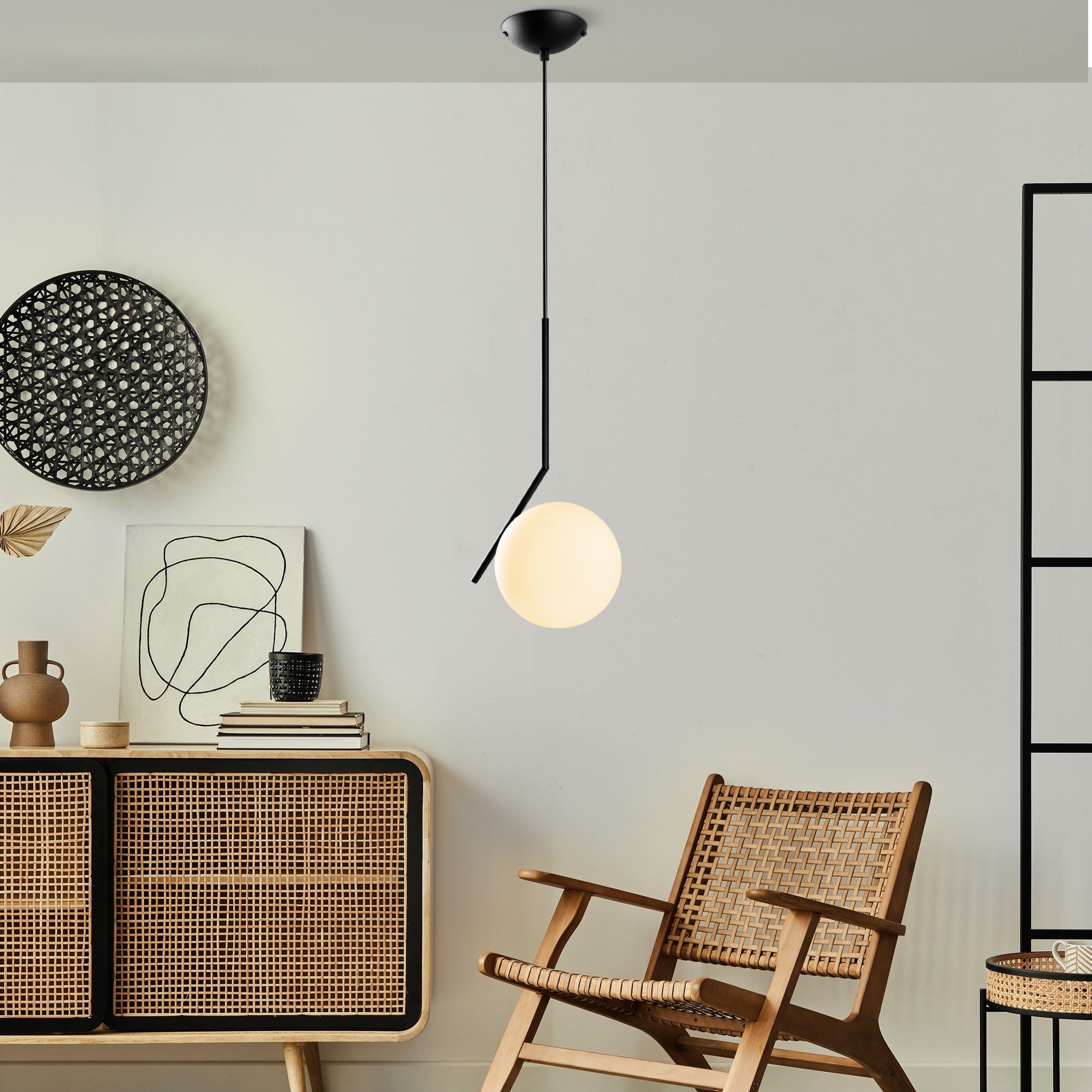 Candeeiro de Teto  - Luminar - Preto