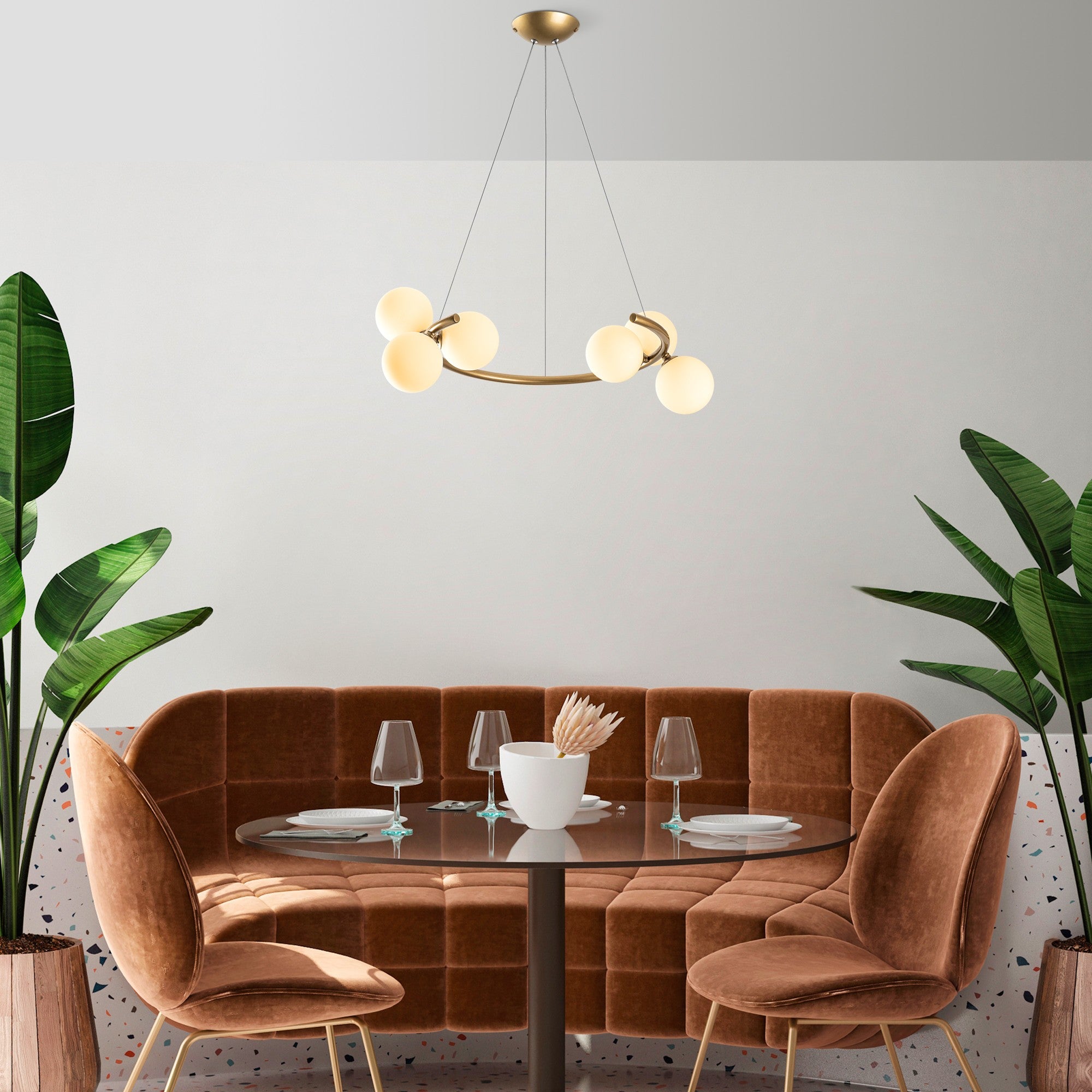 Candeeiro de Teto  - Luminar - Ouro