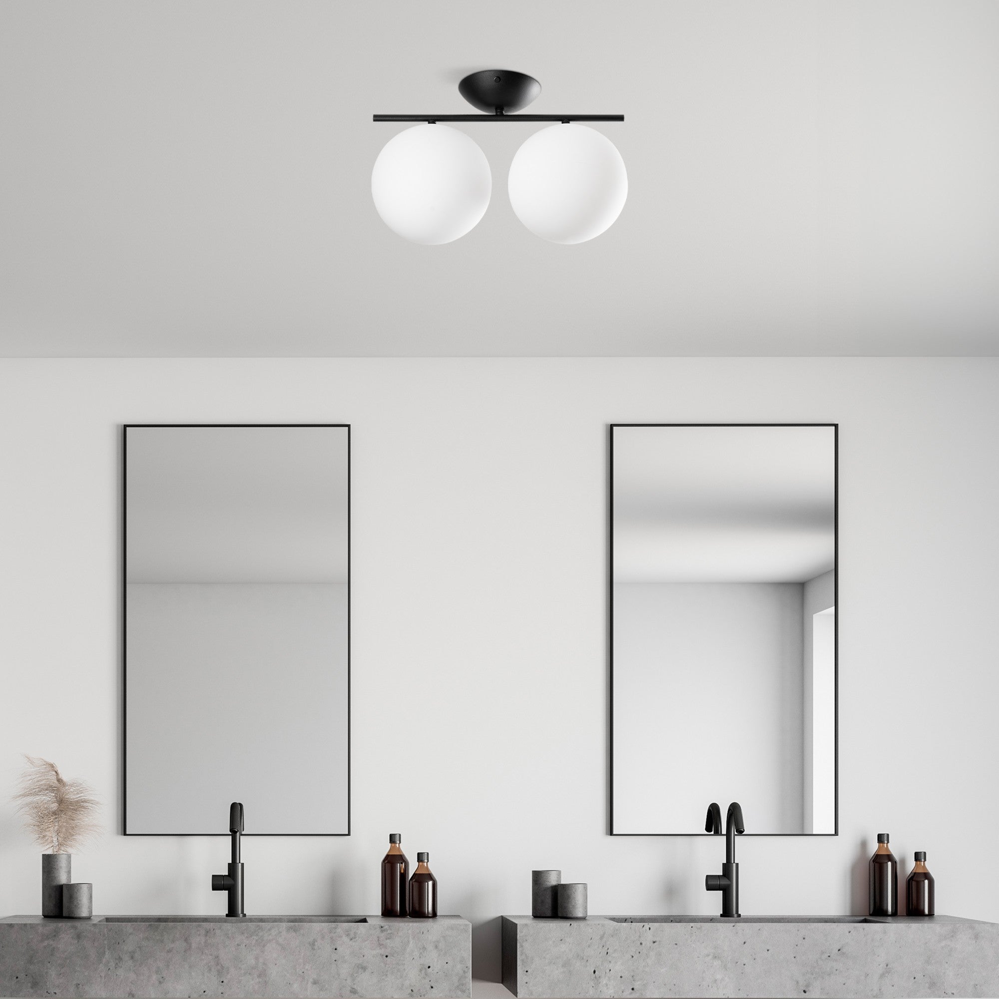 Candeeiro de Teto  - Luminar - Preto