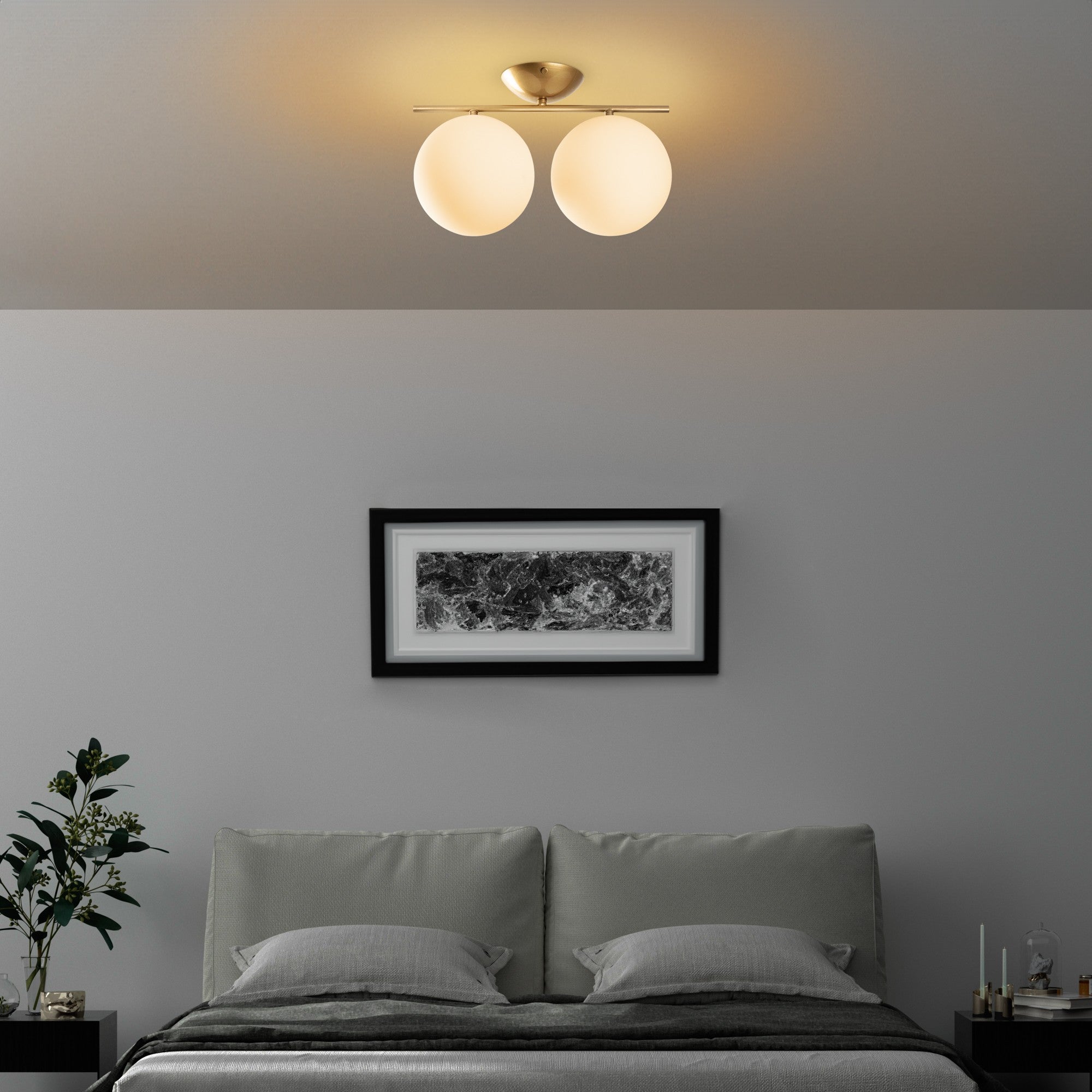 Candeeiro de Teto  - Luminar - Ouro