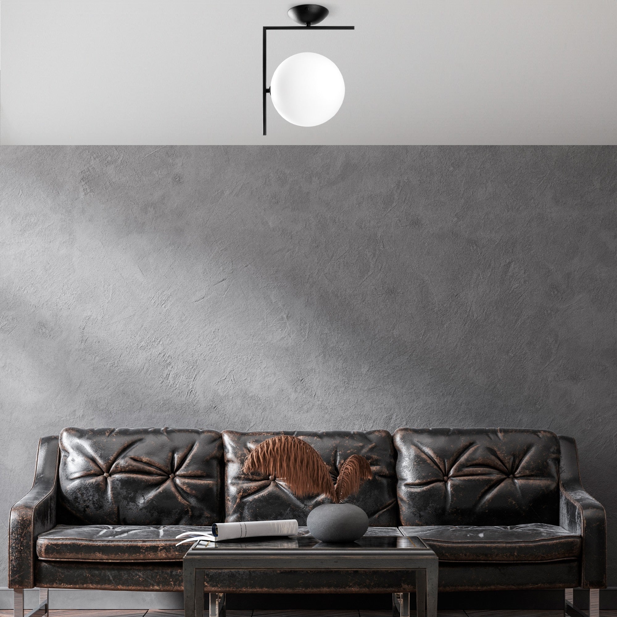 Candeeiro de Teto  - Luminar - Preto