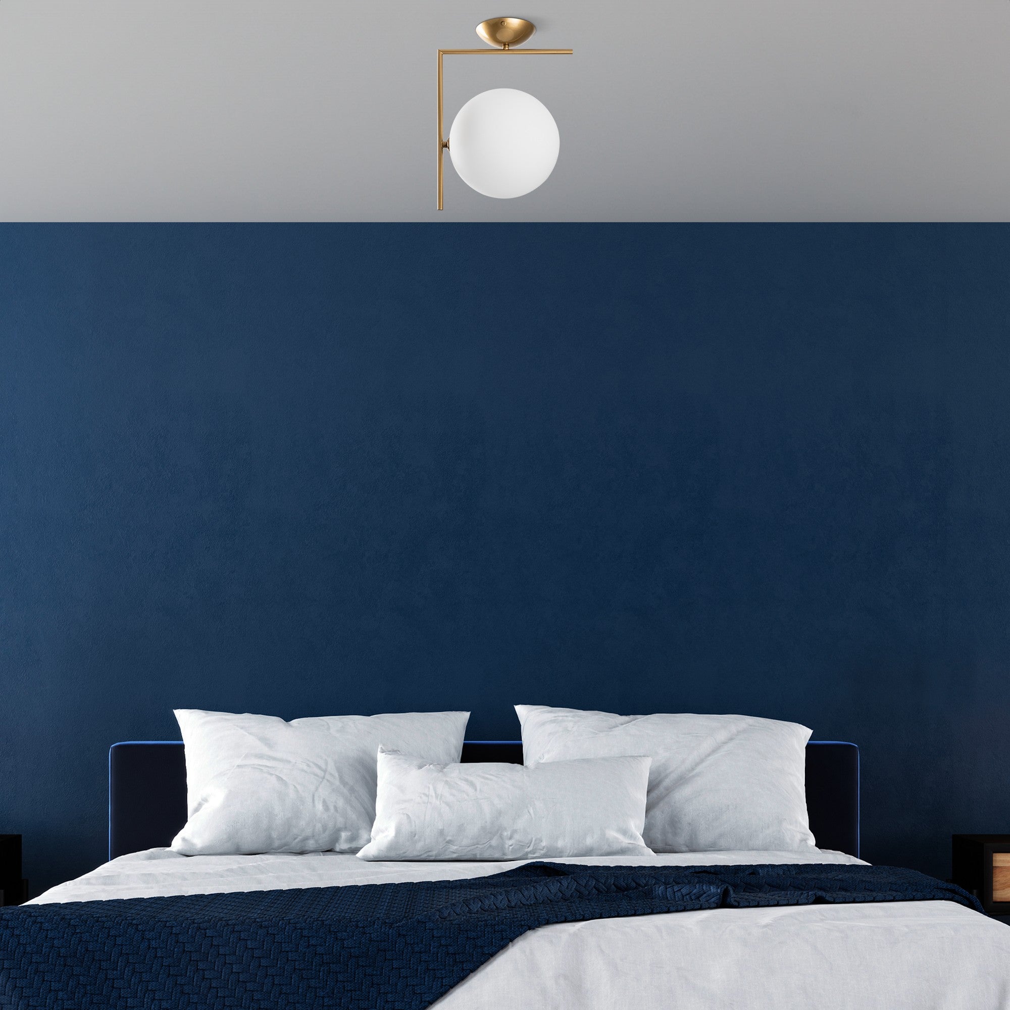 Candeeiro de Teto  - Luminar - Ouro