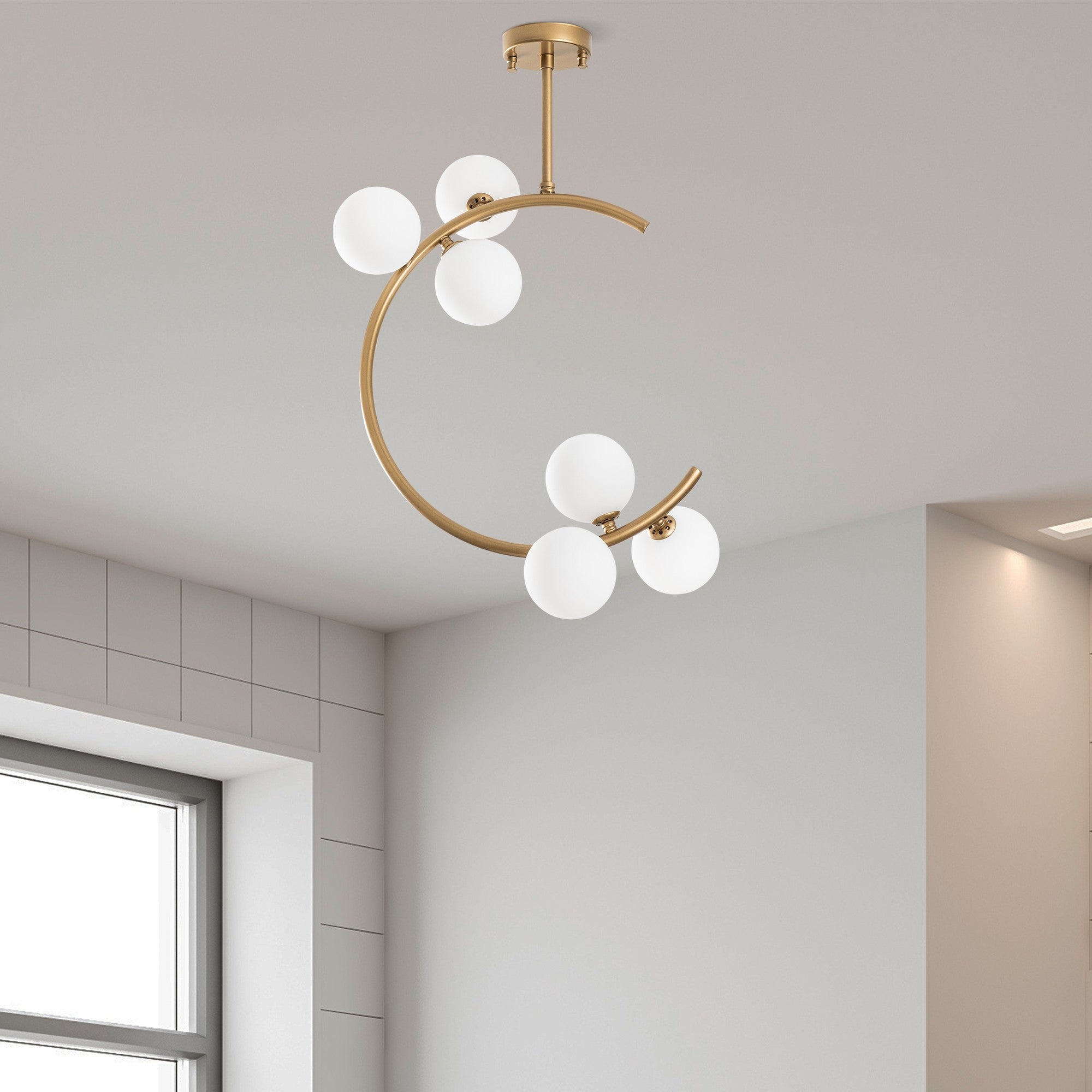 Candeeiro de Teto  - Luminar - Ouro