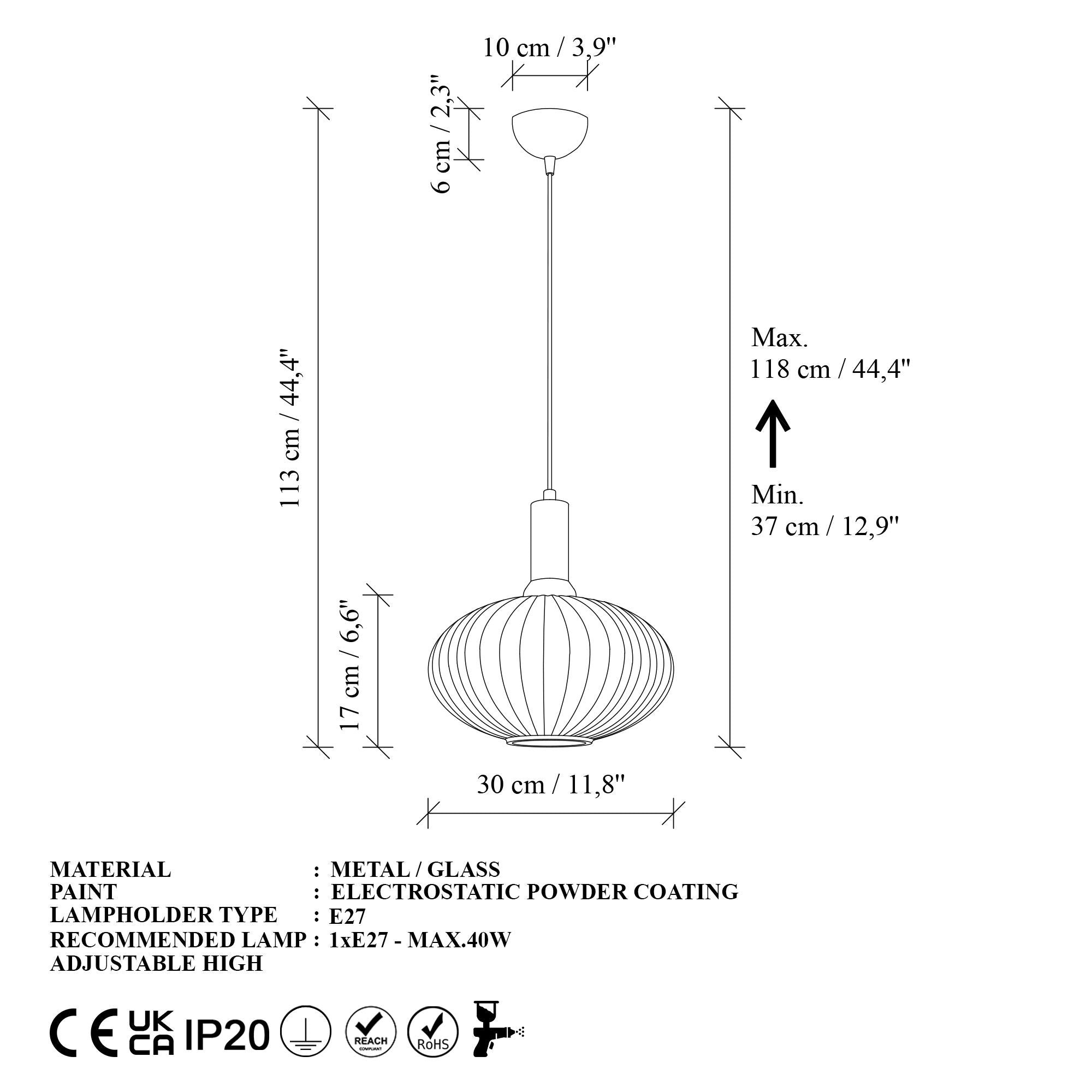 Candeeiro de Teto -Asker-Ouro