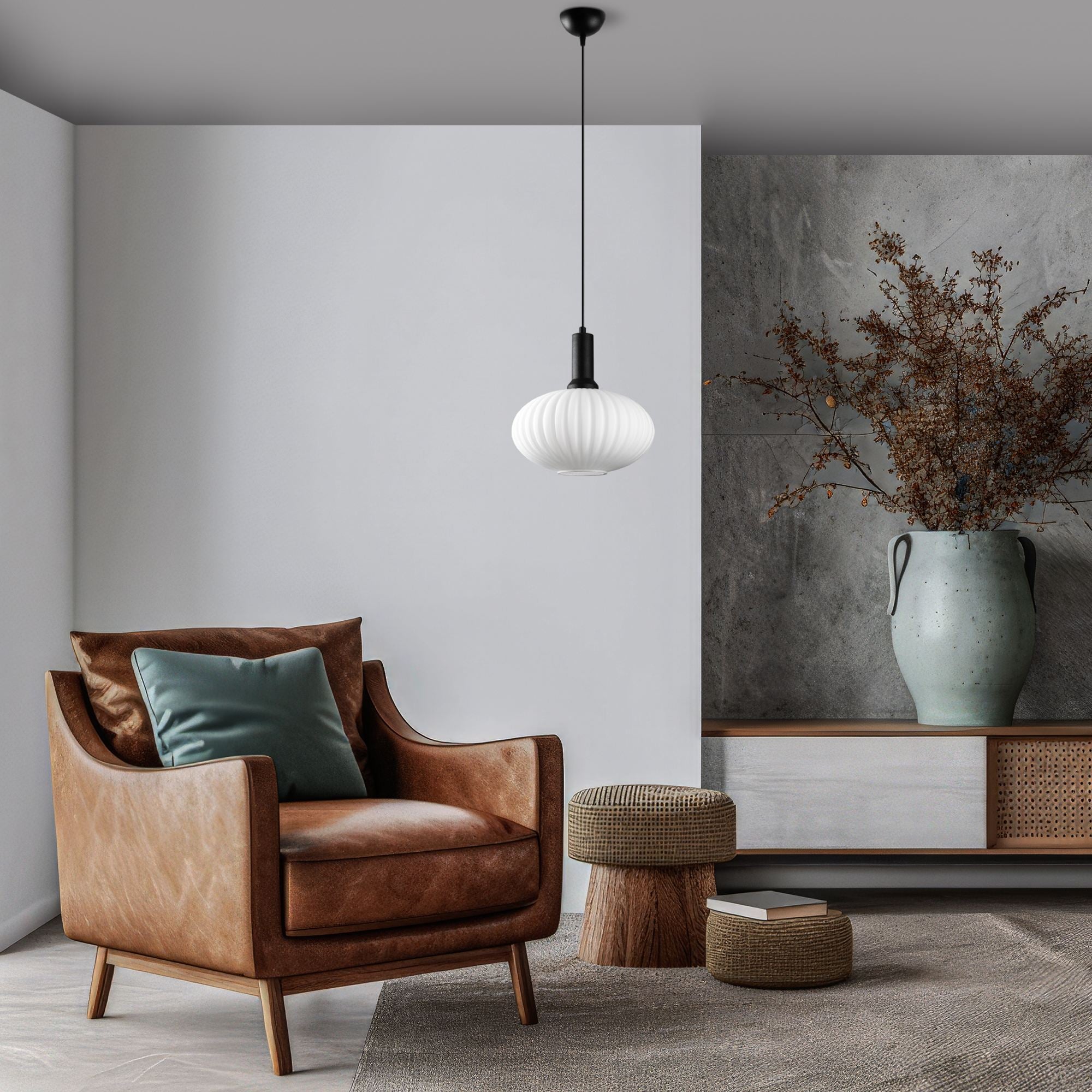 Candeeiro de Teto -Asker-Preto