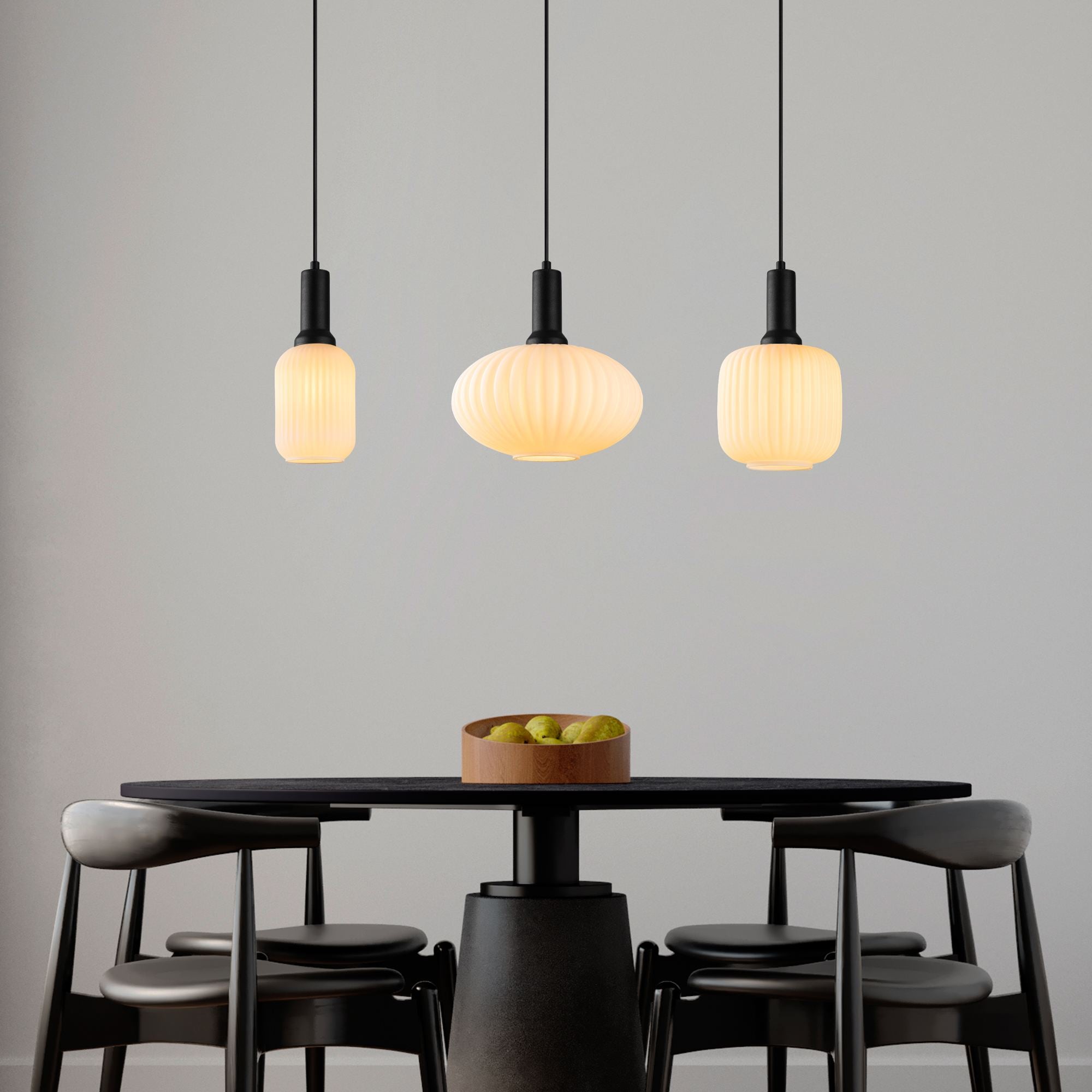 Candeeiro de Teto -Asker-Preto