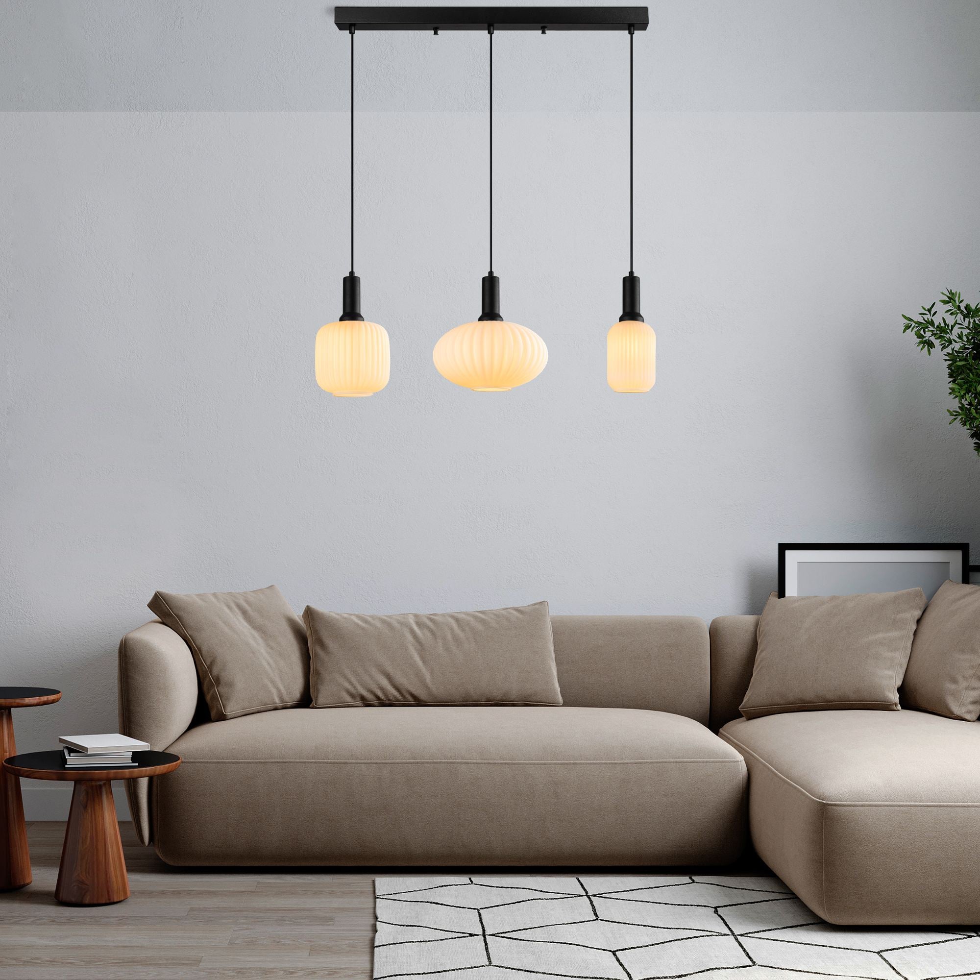 Candeeiro de Teto -Asker-Preto