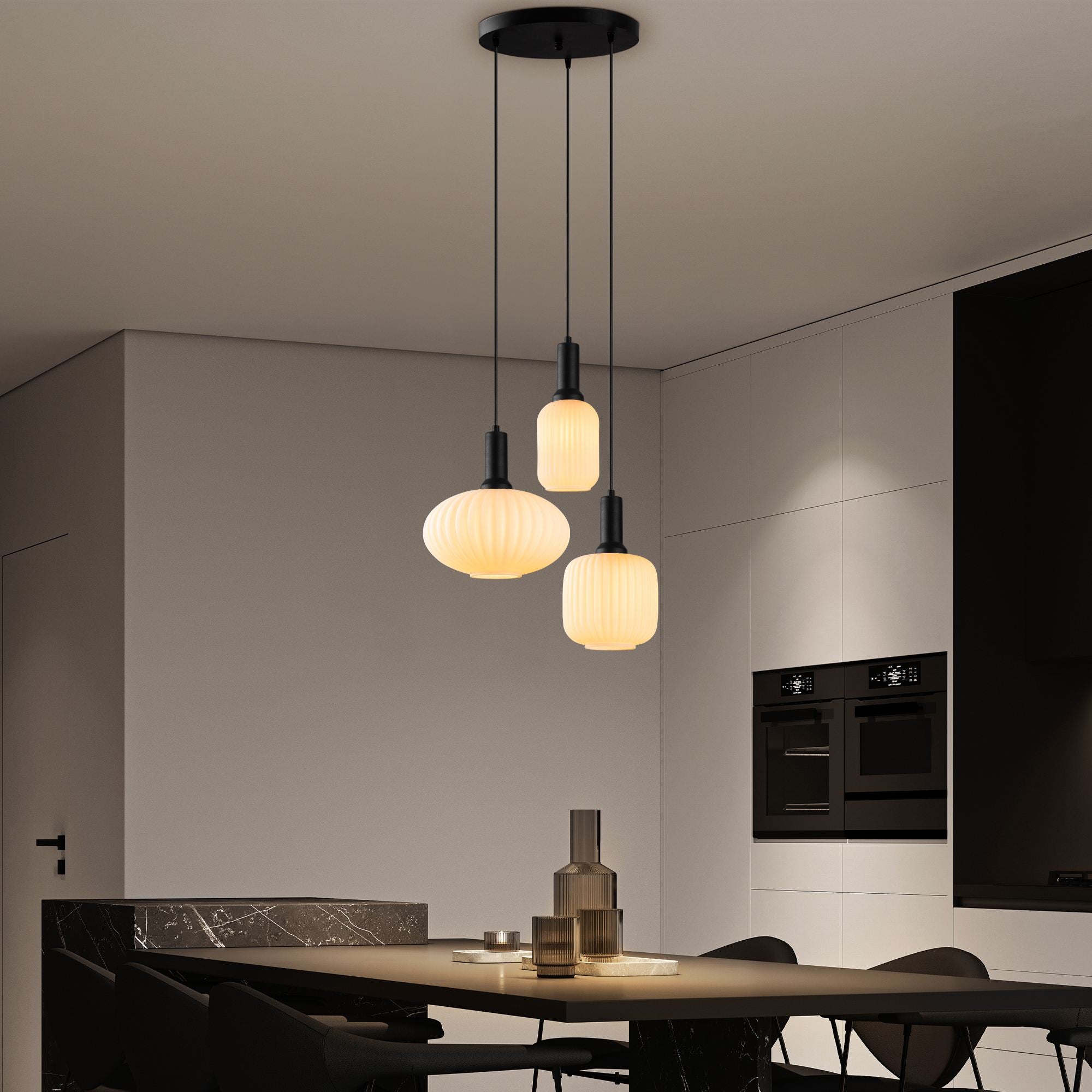 Candeeiro de Teto -Asker-Preto