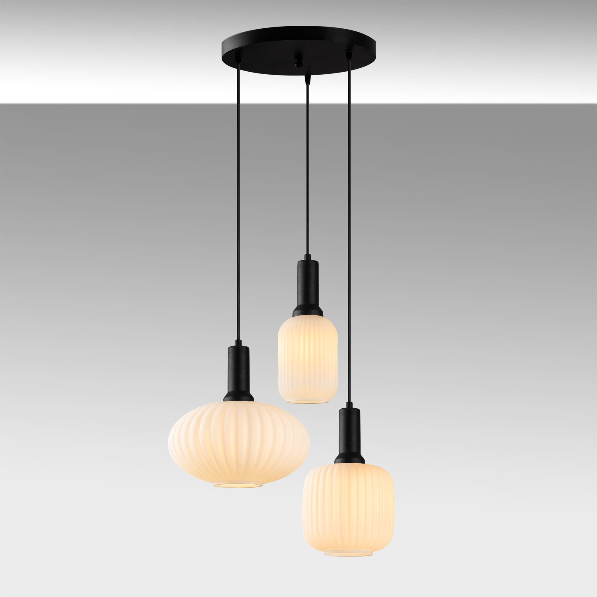 Candeeiro de Teto -Asker-Preto