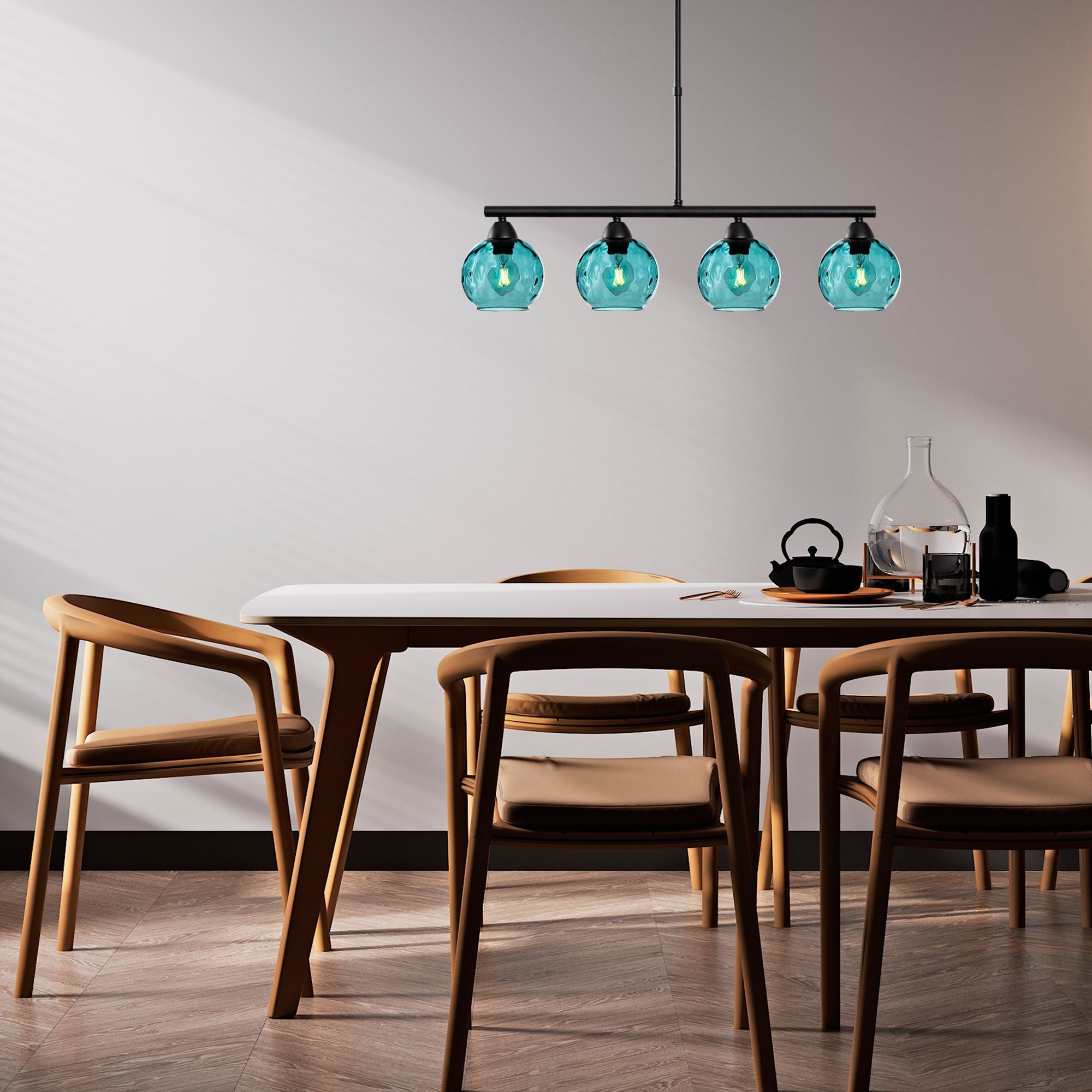 Candeeiro de Teto  - Benek - Azul
Preto