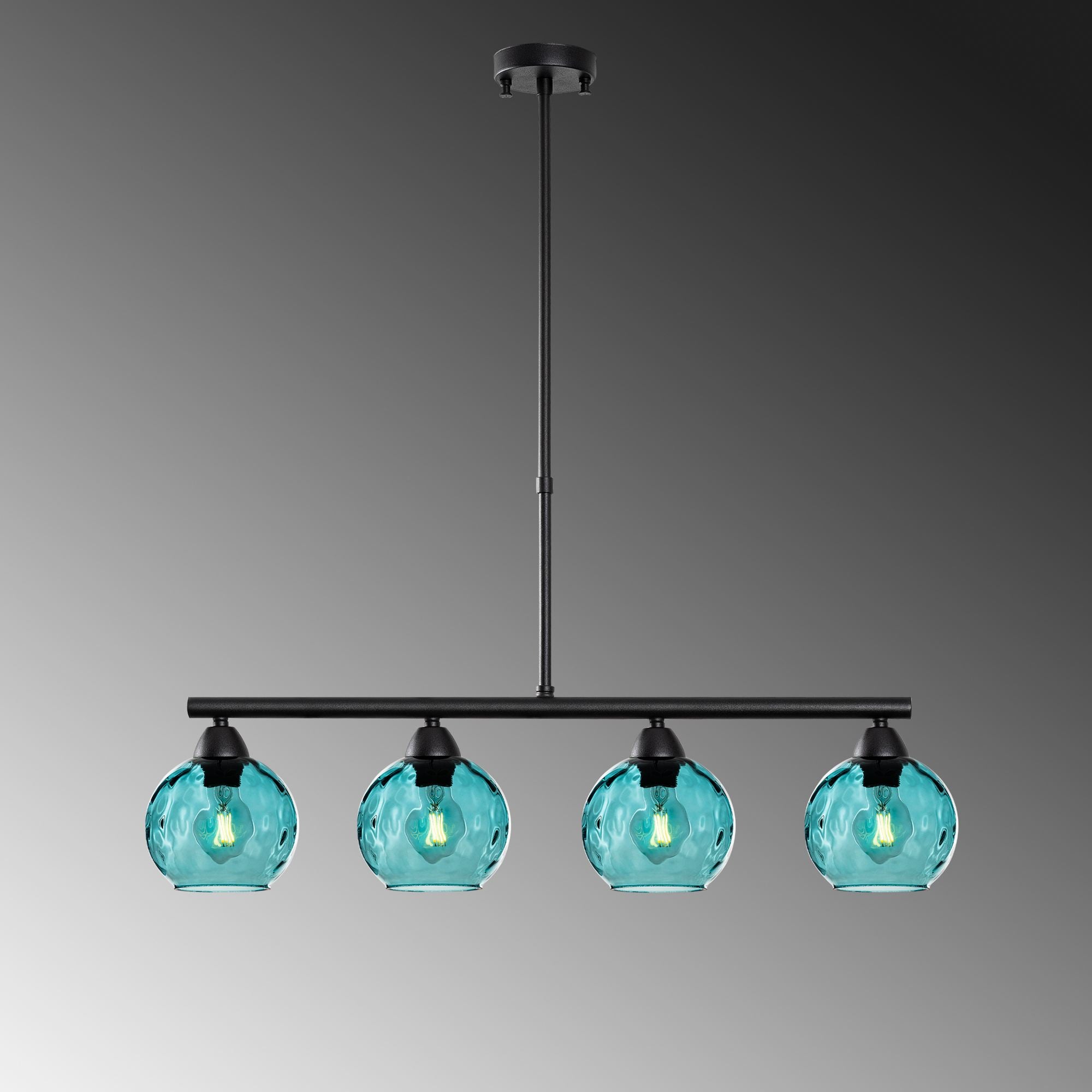 Candeeiro de Teto  - Benek - Azul
Preto