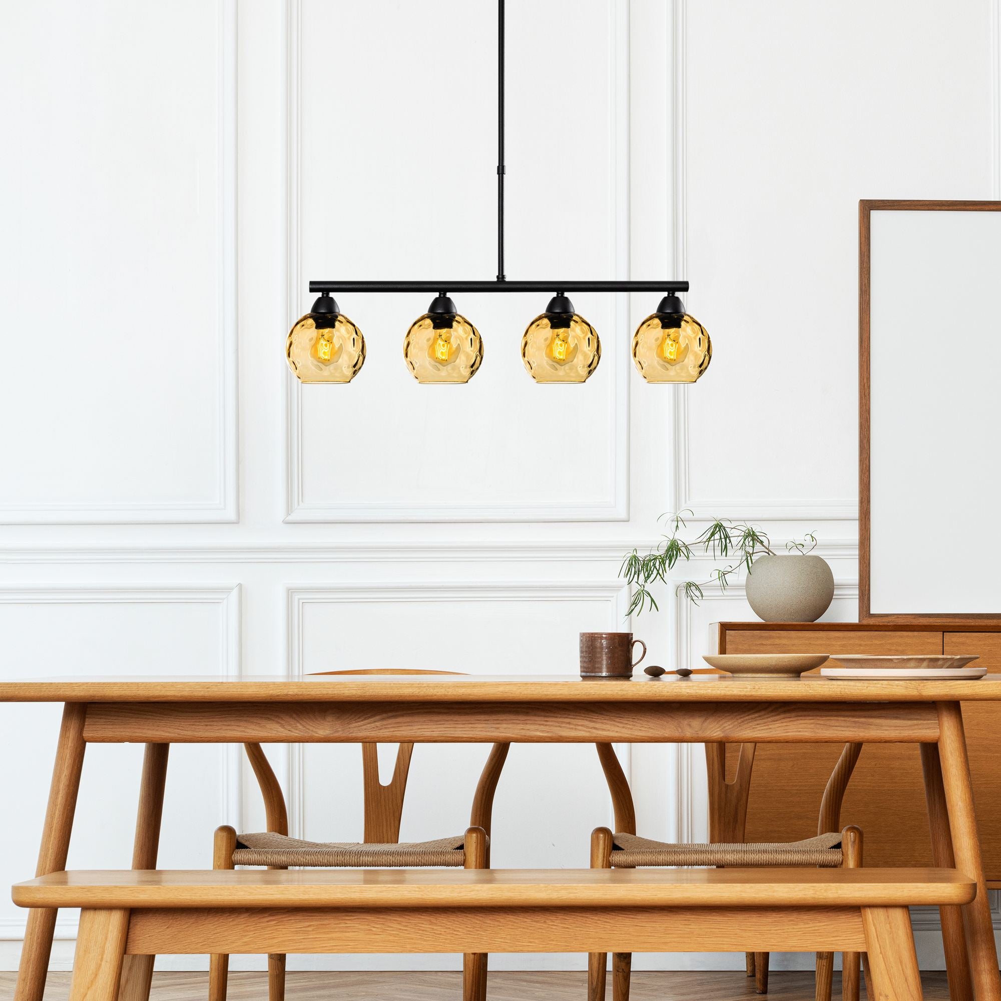 Candeeiro de Teto  - Benek - Amarelo
Preto