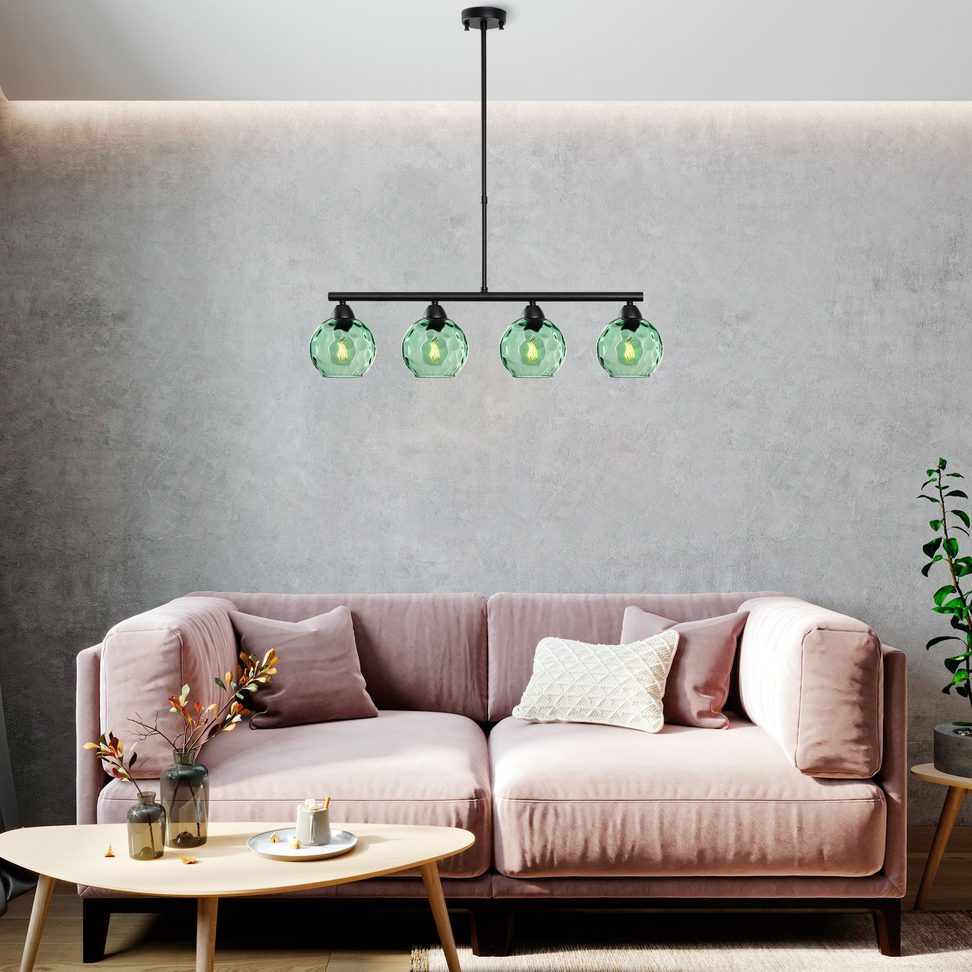 Candeeiro de Teto  - Benek - Menta
Preto