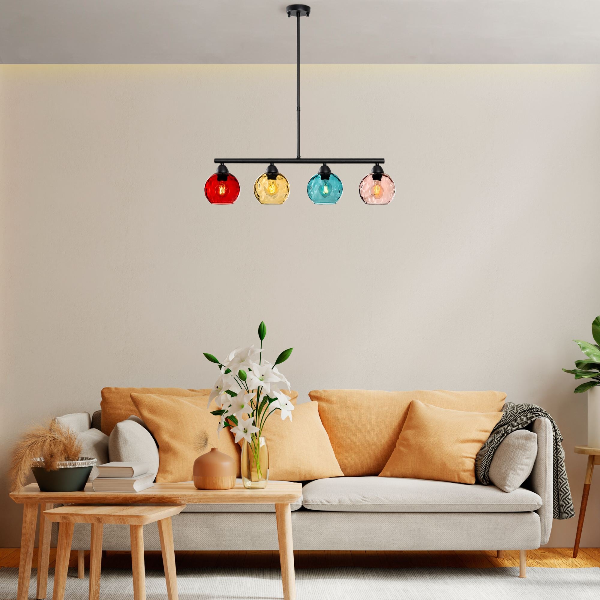 Candeeiro de Teto  - Benek - Multicolorido
Preto