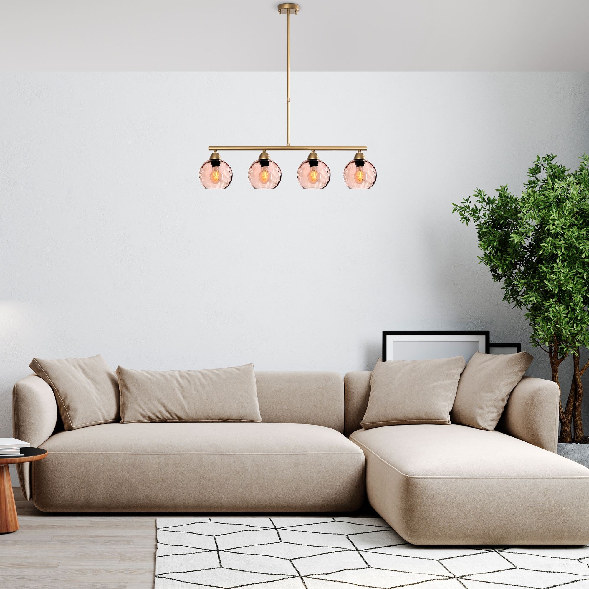 Candeeiro de Teto  - Benek - Rosa
Ouro