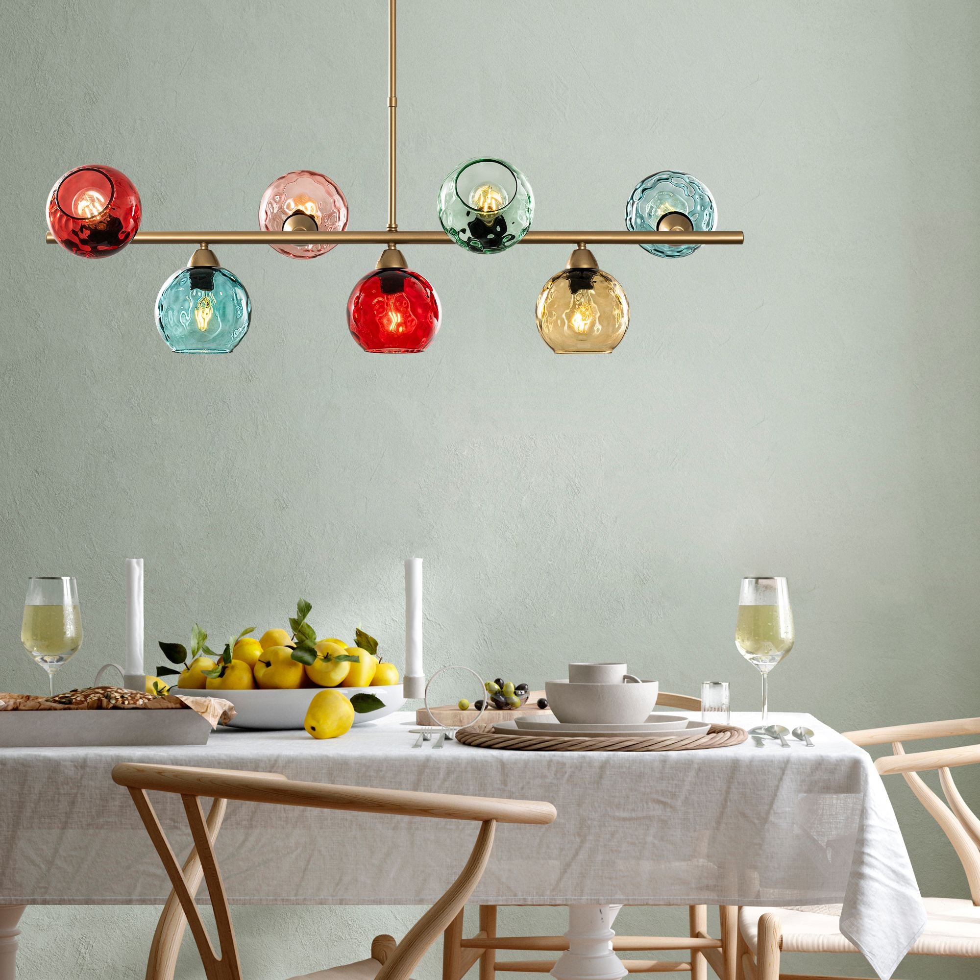 Candeeiro de Teto  - Benek - Multicolorido
Dourado