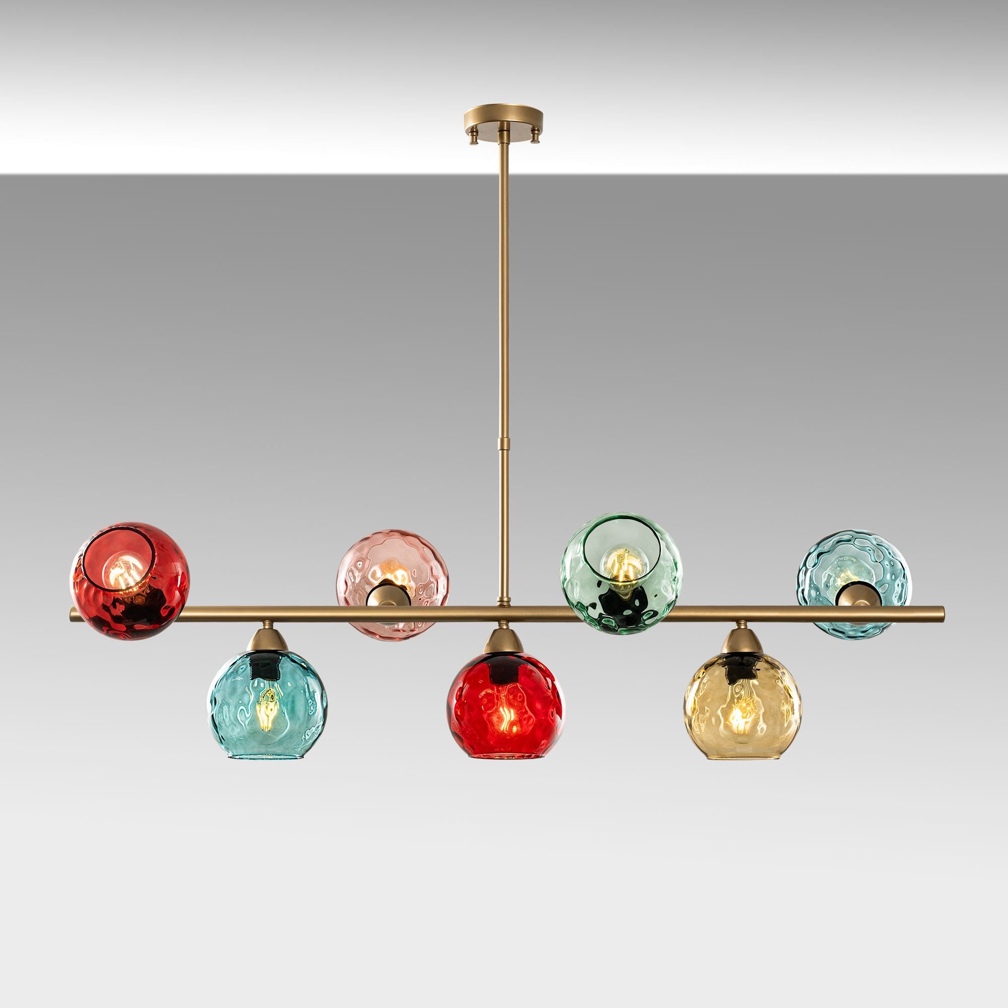 Candeeiro de Teto  - Benek - Multicolorido
Dourado