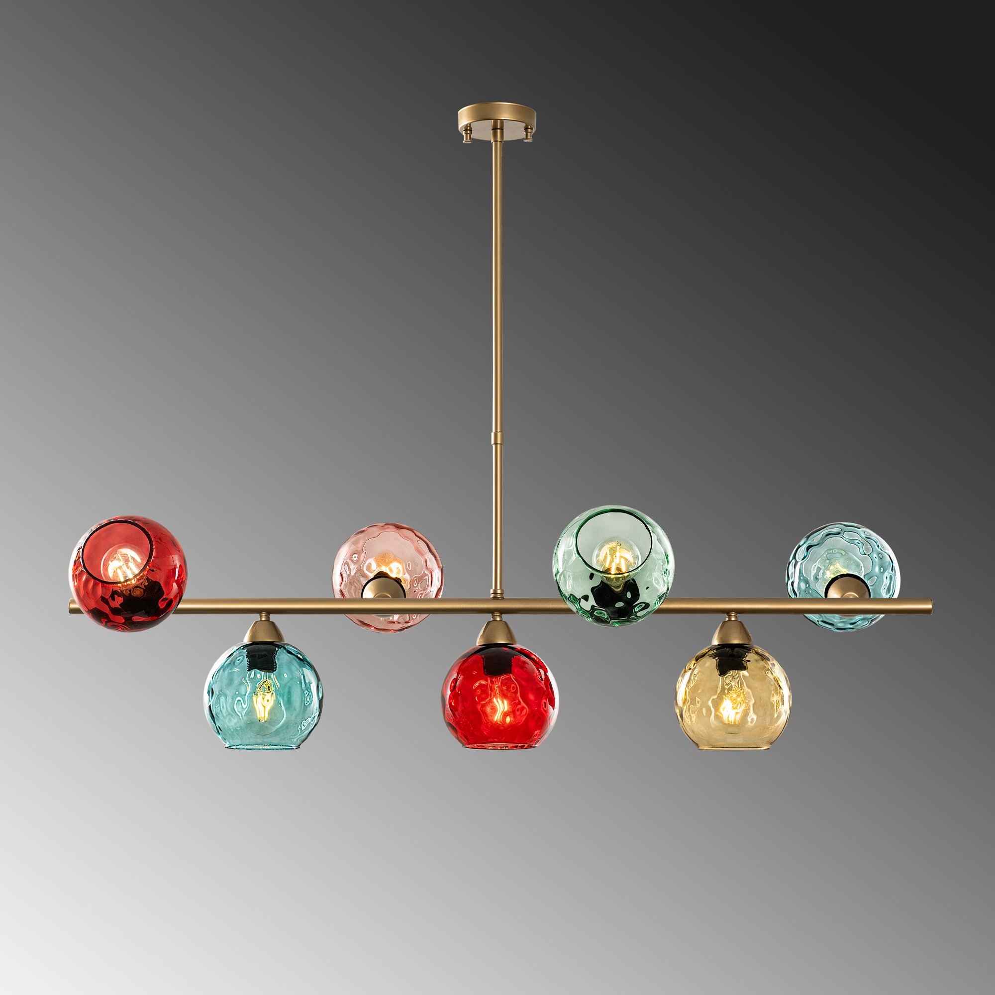 Candeeiro de Teto  - Benek - Multicolorido
Dourado