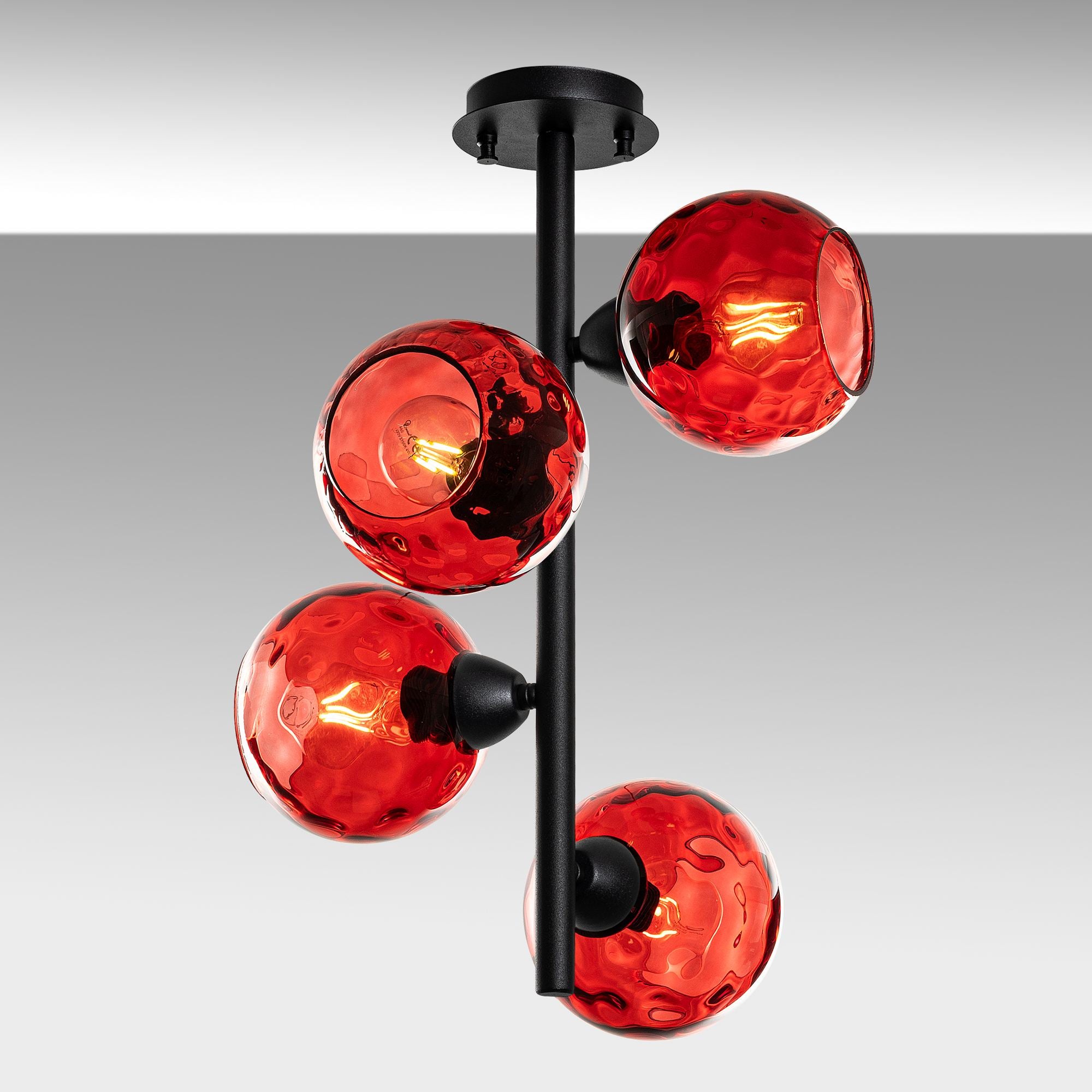 Candeeiro de Teto  - Benek - Vermelho
Preto