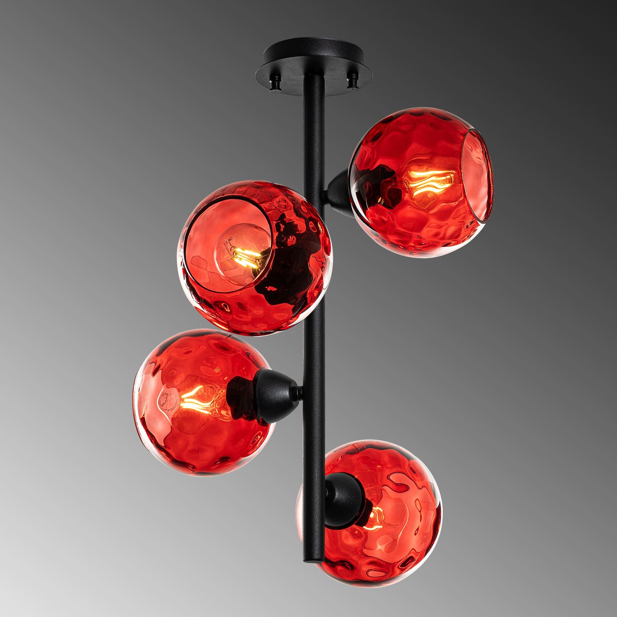 Candeeiro de Teto  - Benek - Vermelho
Preto