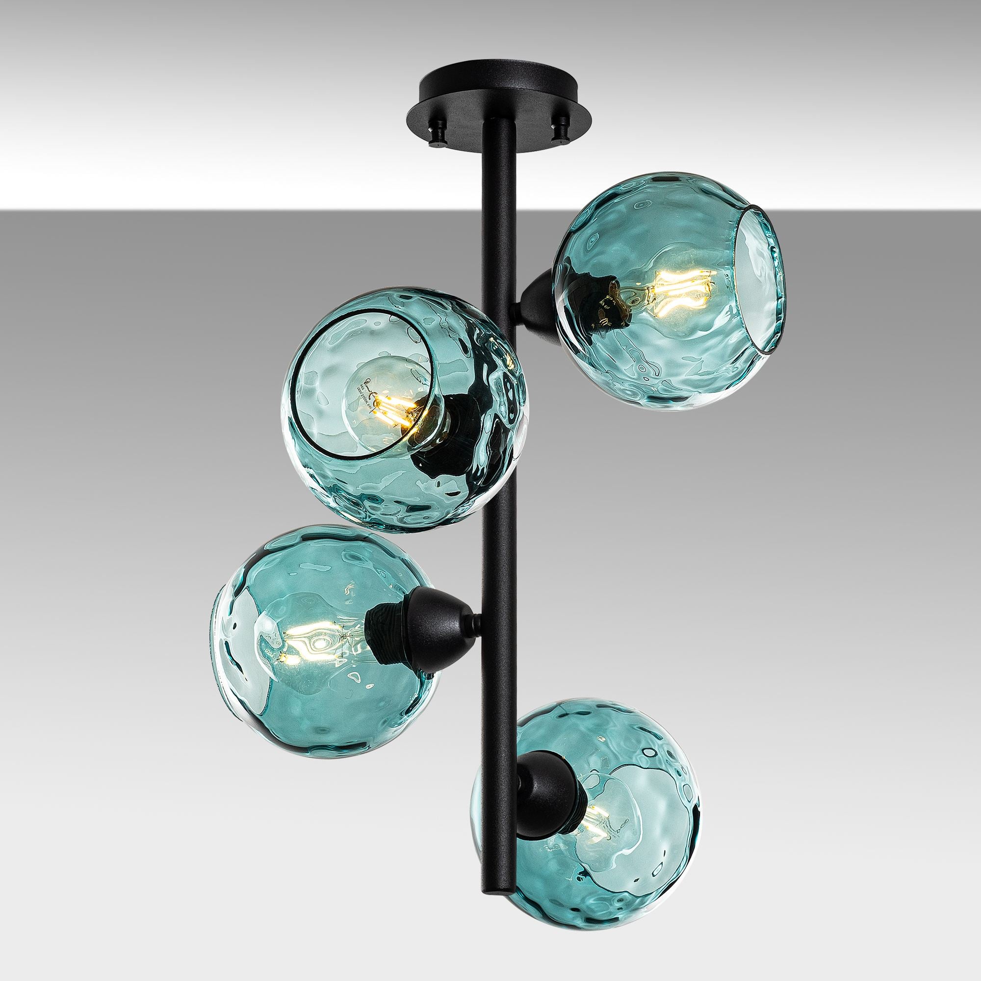 Candeeiro de Teto  - Benek - Azul
Preto