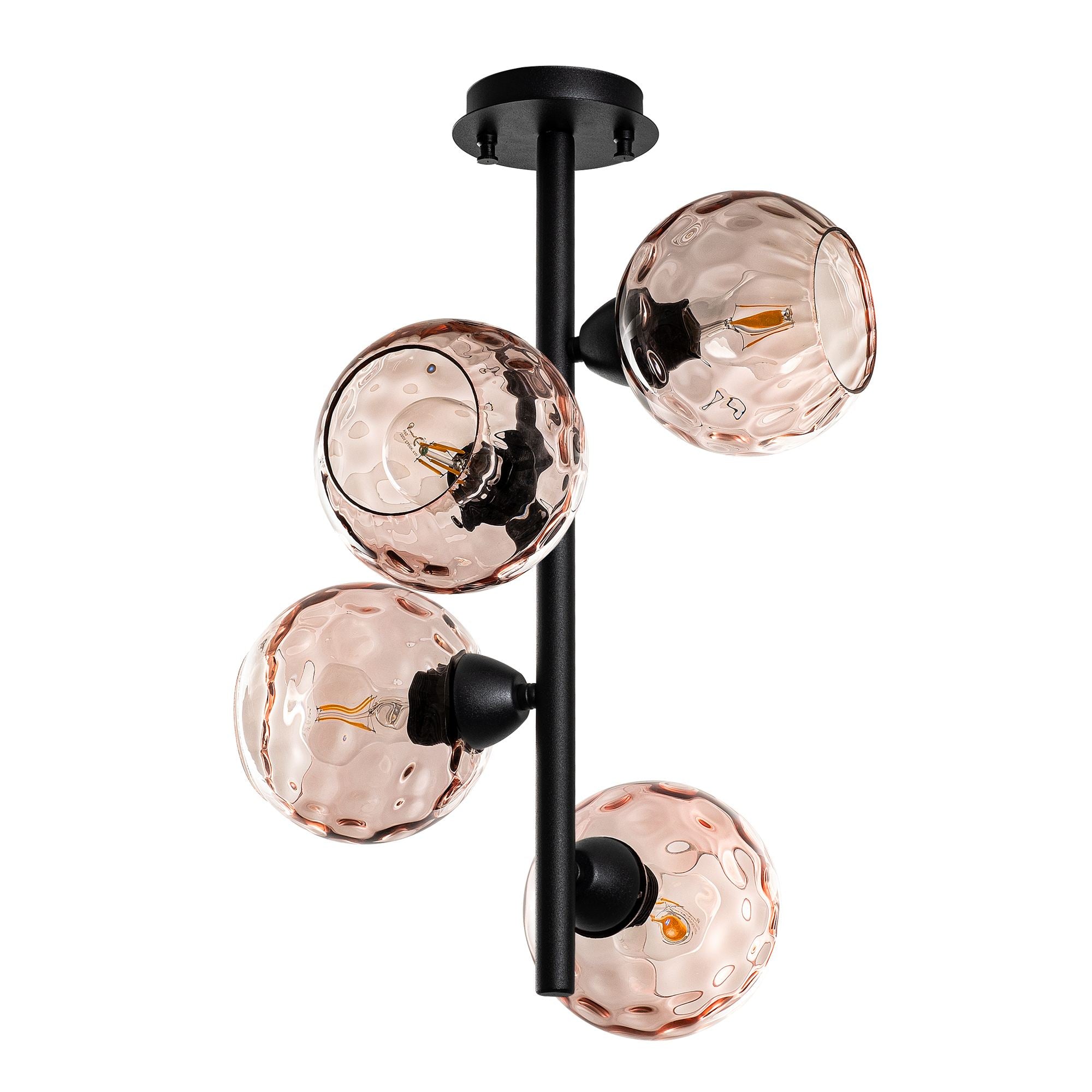 Candeeiro de Teto  - Benek - Rosa
Preto