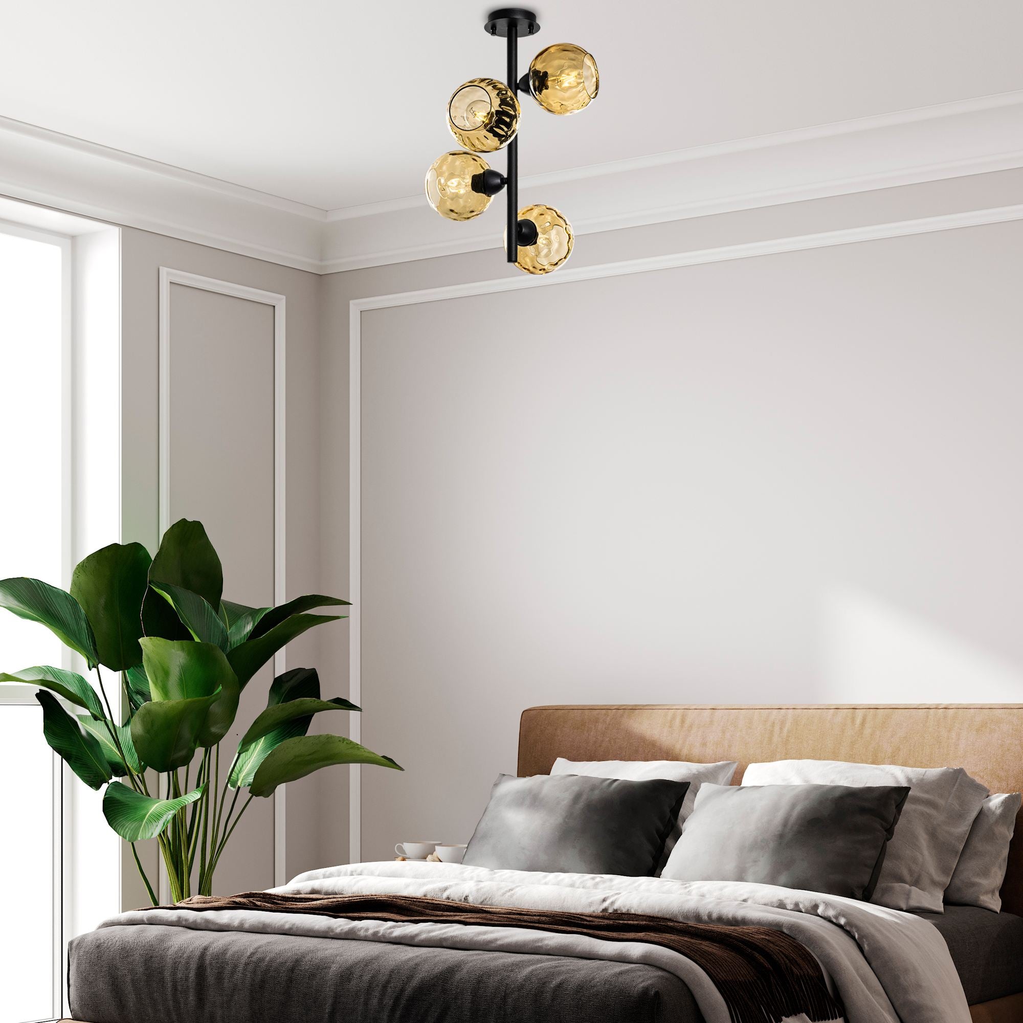 Candeeiro de Teto  - Benek - Amarelo
Preto