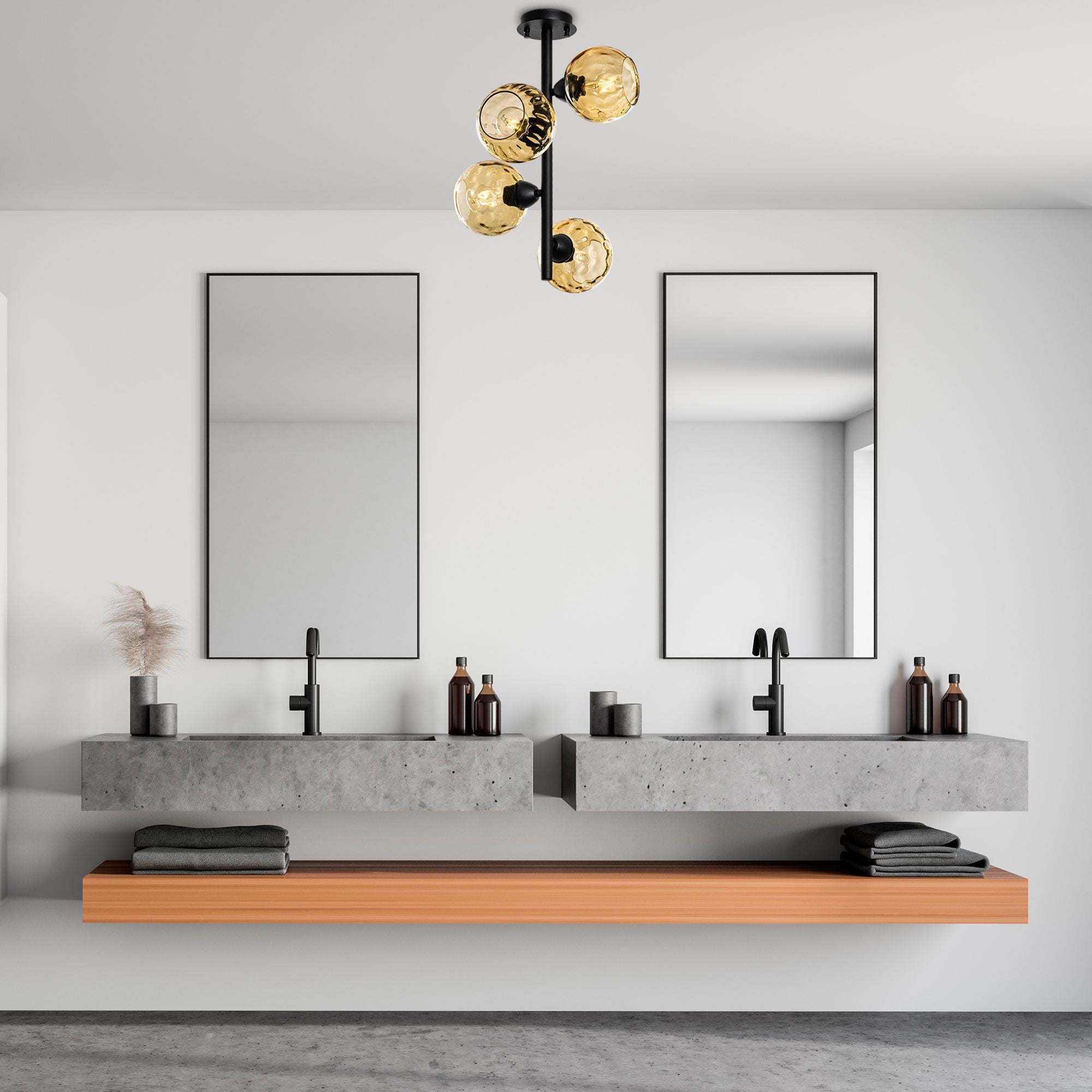 Candeeiro de Teto  - Benek - Amarelo
Preto