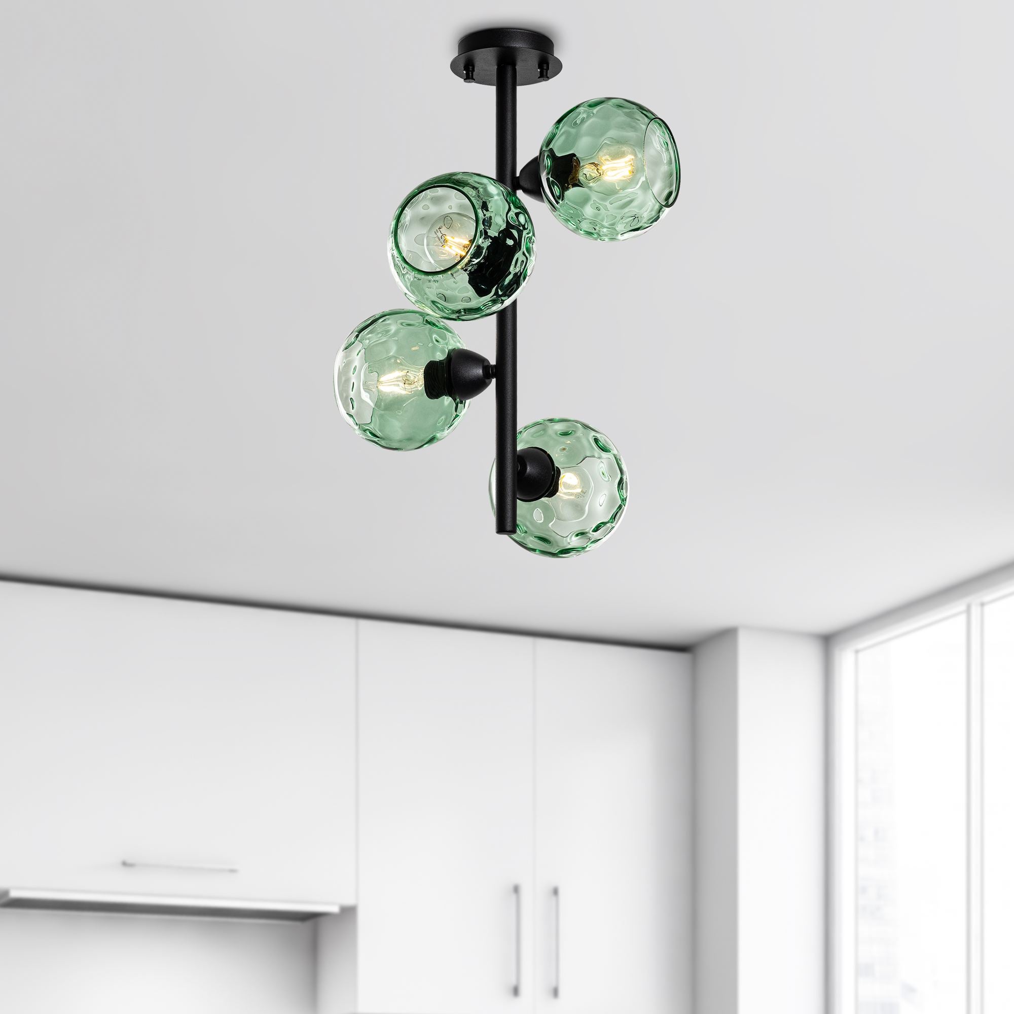 Candeeiro de Teto  - Benek - Menta
Preto