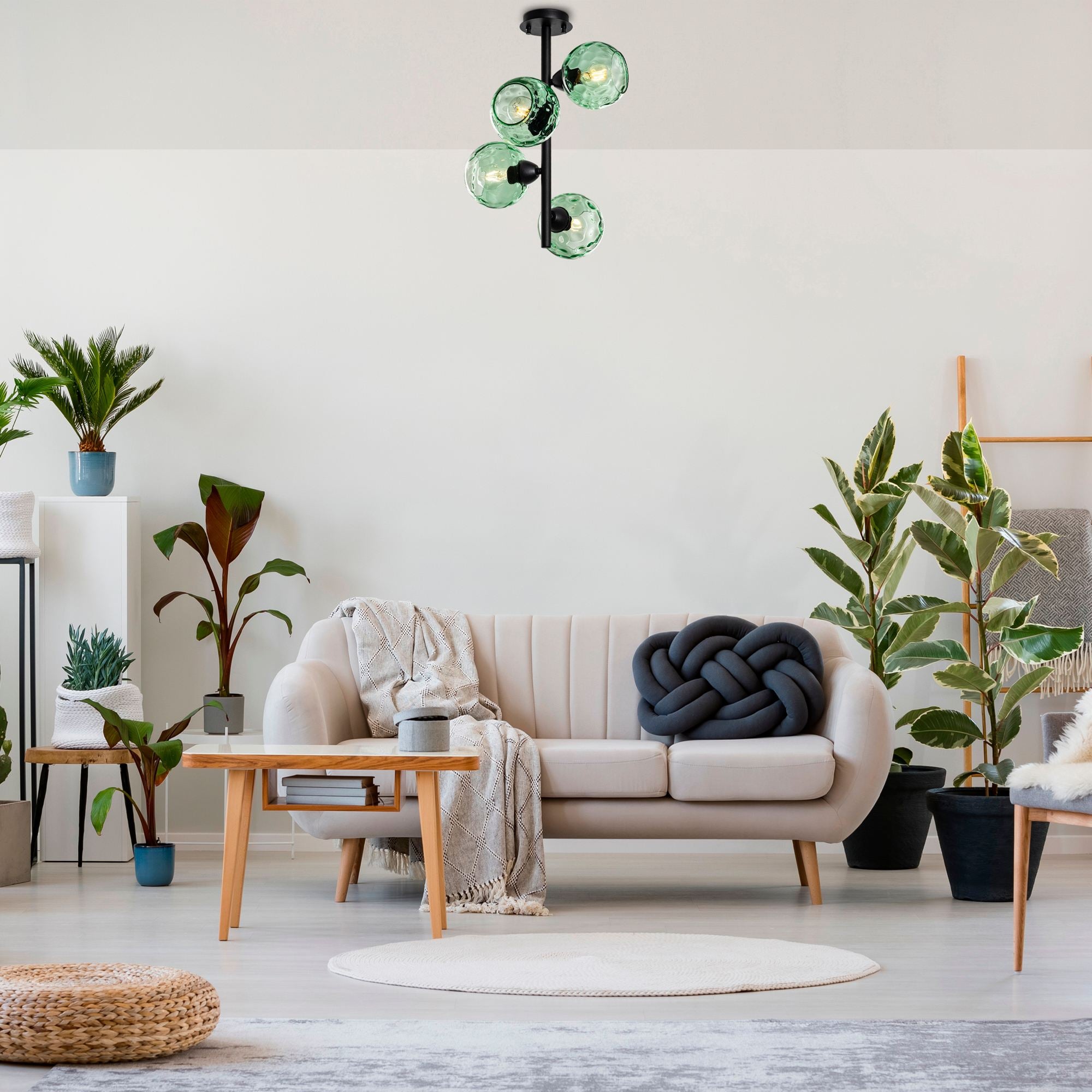 Candeeiro de Teto  - Benek - Menta
Preto