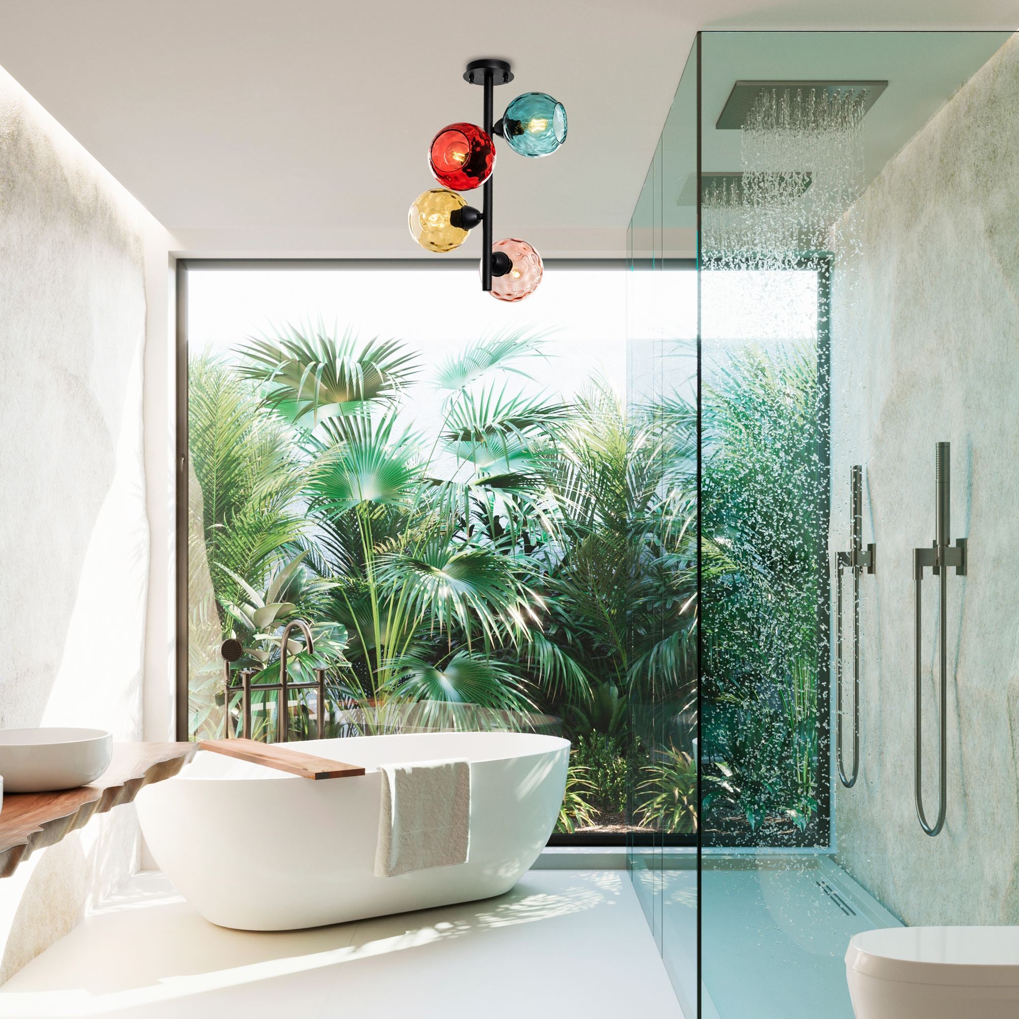 Candeeiro de Teto  - Benek - Multicolorido
Preto