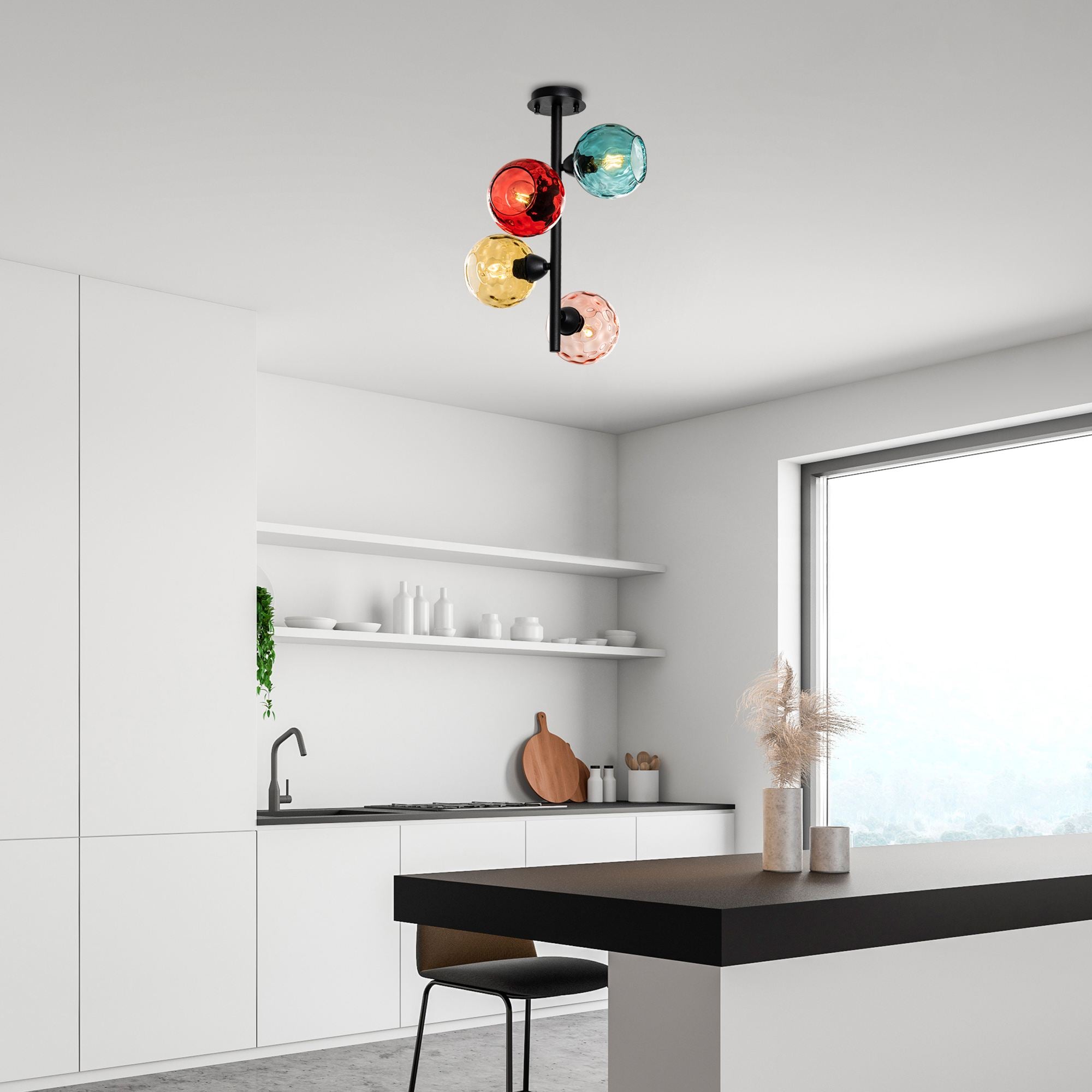 Candeeiro de Teto  - Benek - Multicolorido
Preto