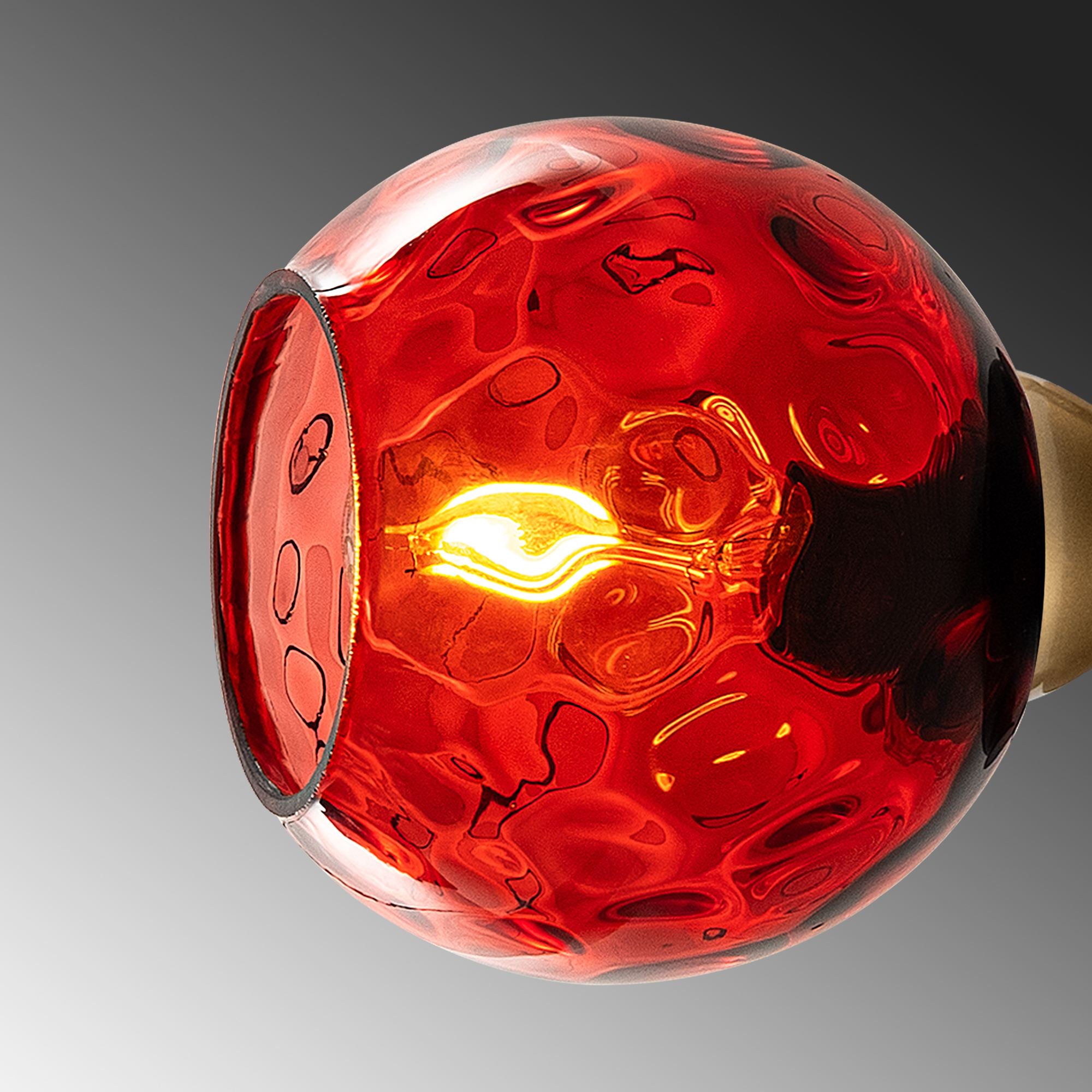 Candeeiro de Teto  - Benek - Vermelho
Dourado