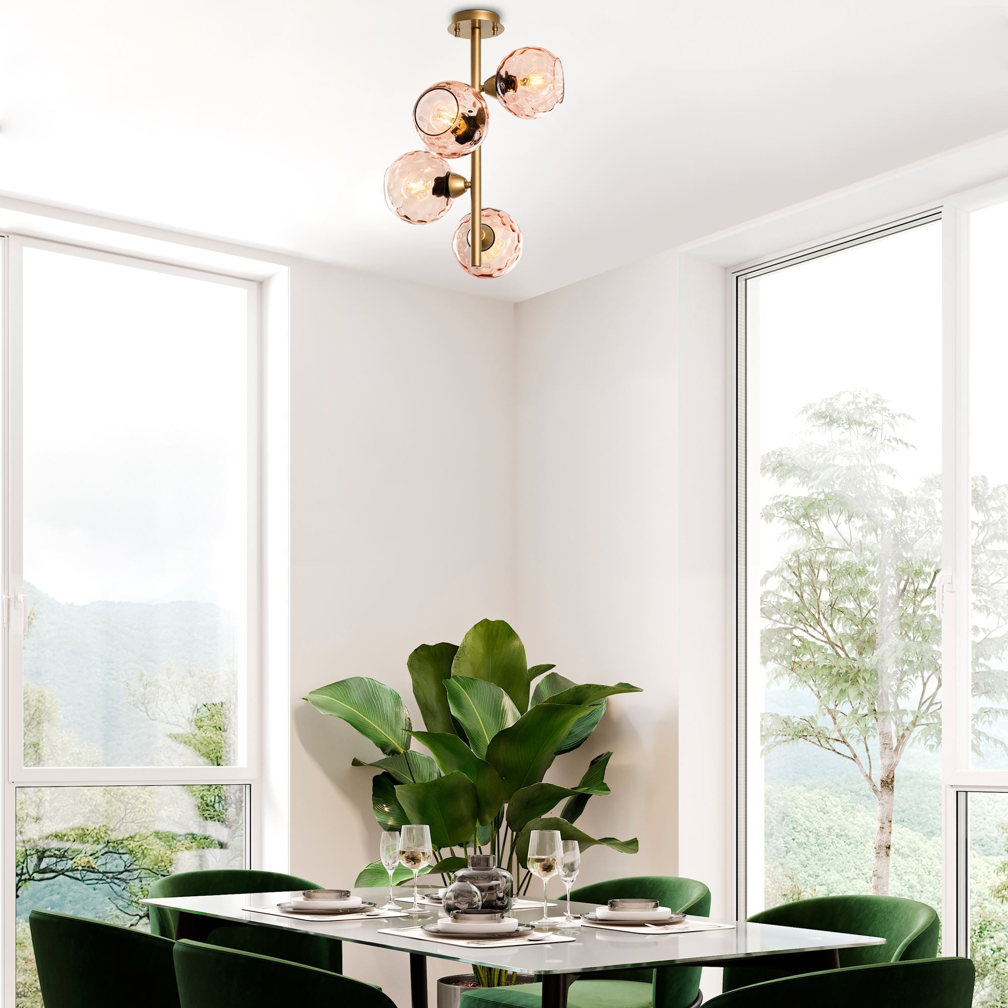 Candeeiro de Teto  - Benek - Rosa
Ouro