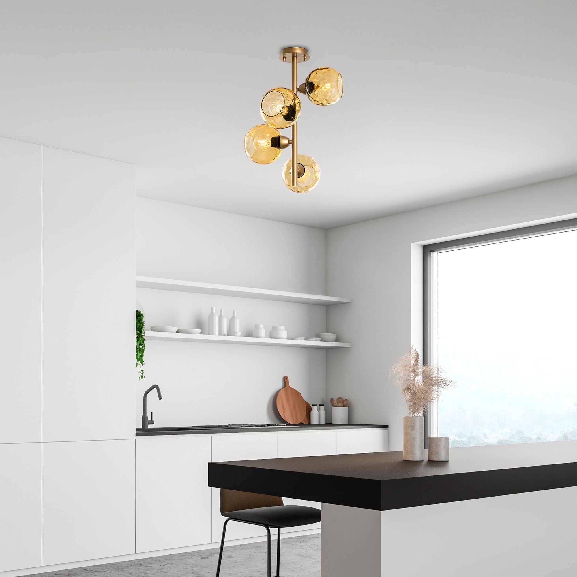 Candeeiro de Teto  - Benek - Amarelo
Ouro