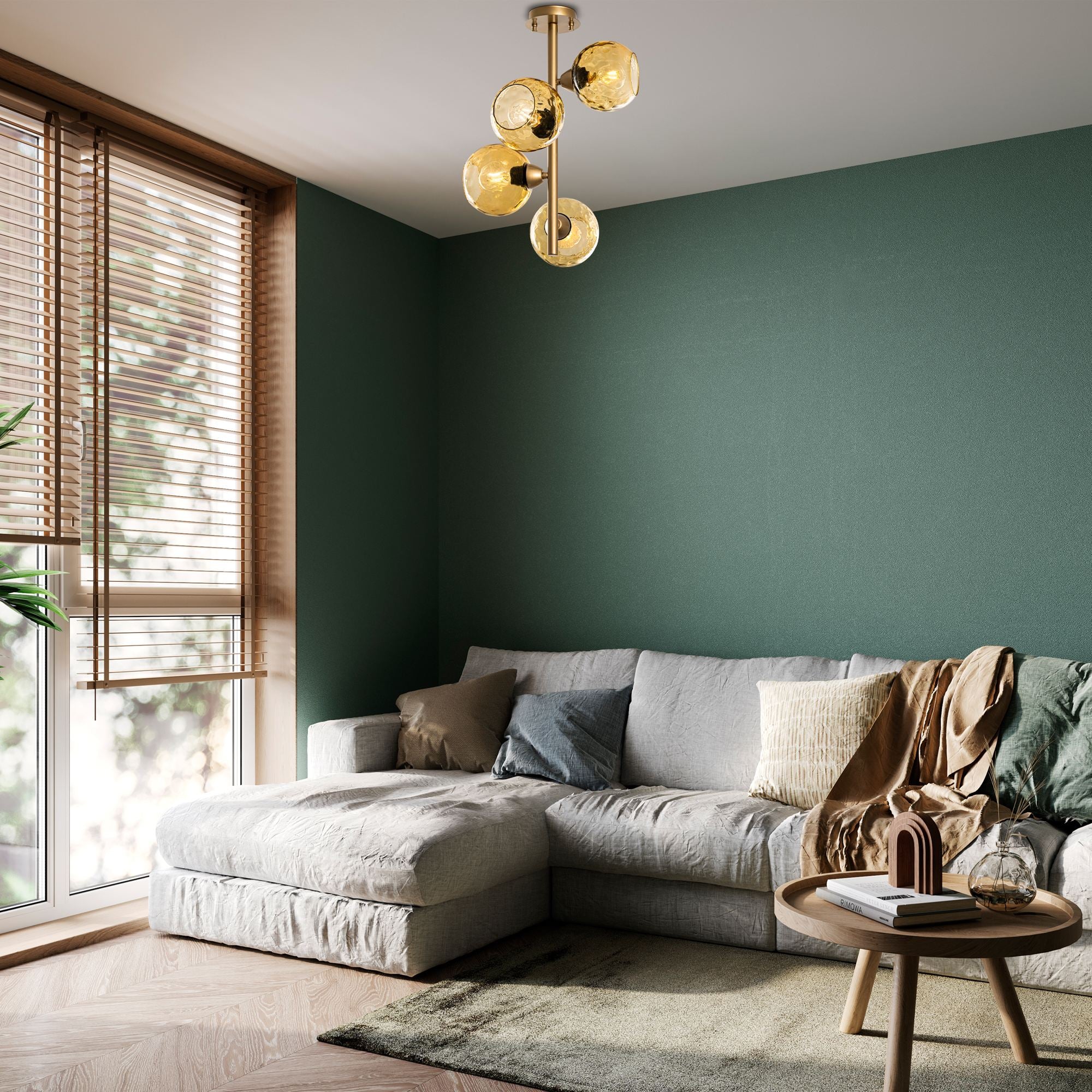 Candeeiro de Teto  - Benek - Amarelo
Ouro