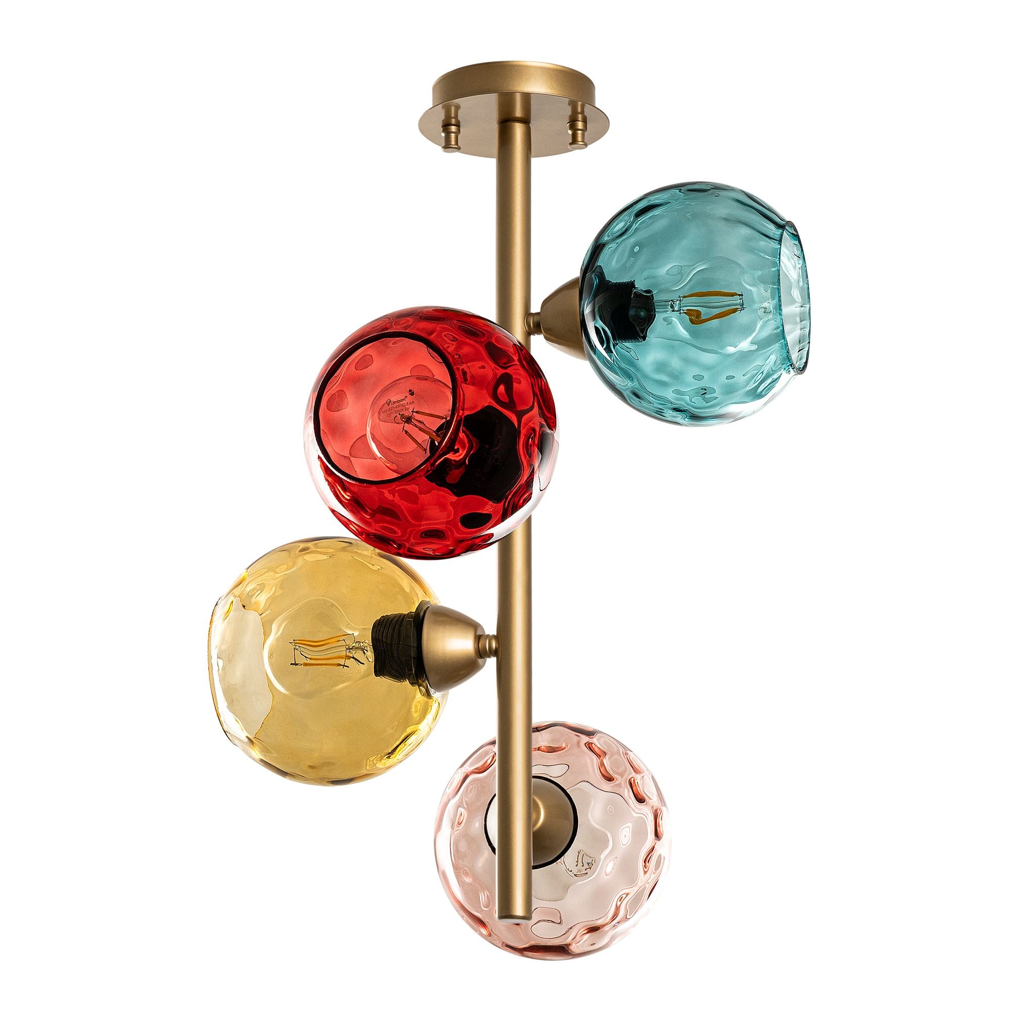 Candeeiro de Teto  - Benek - Multicolorido
Dourado