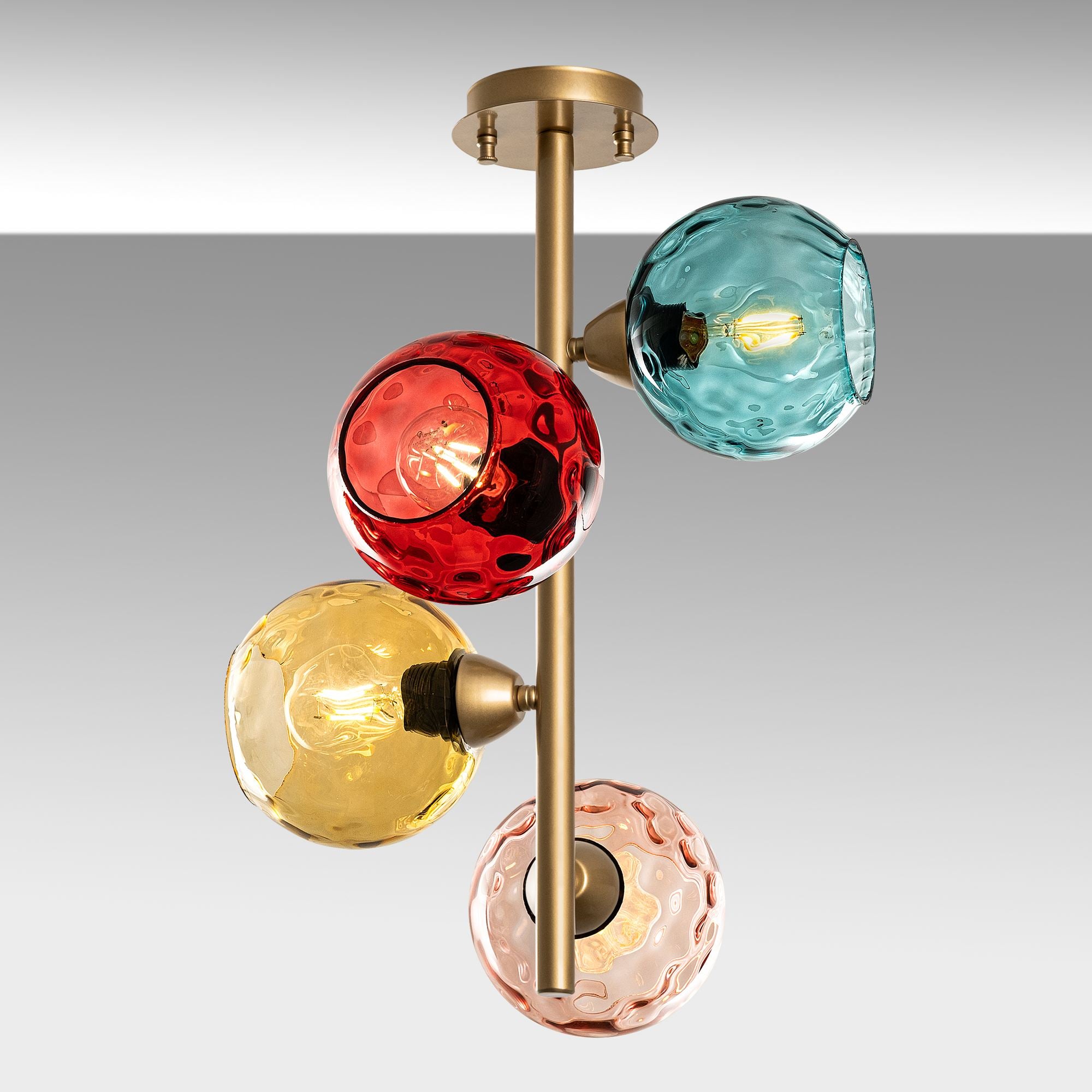 Candeeiro de Teto  - Benek - Multicolorido
Dourado