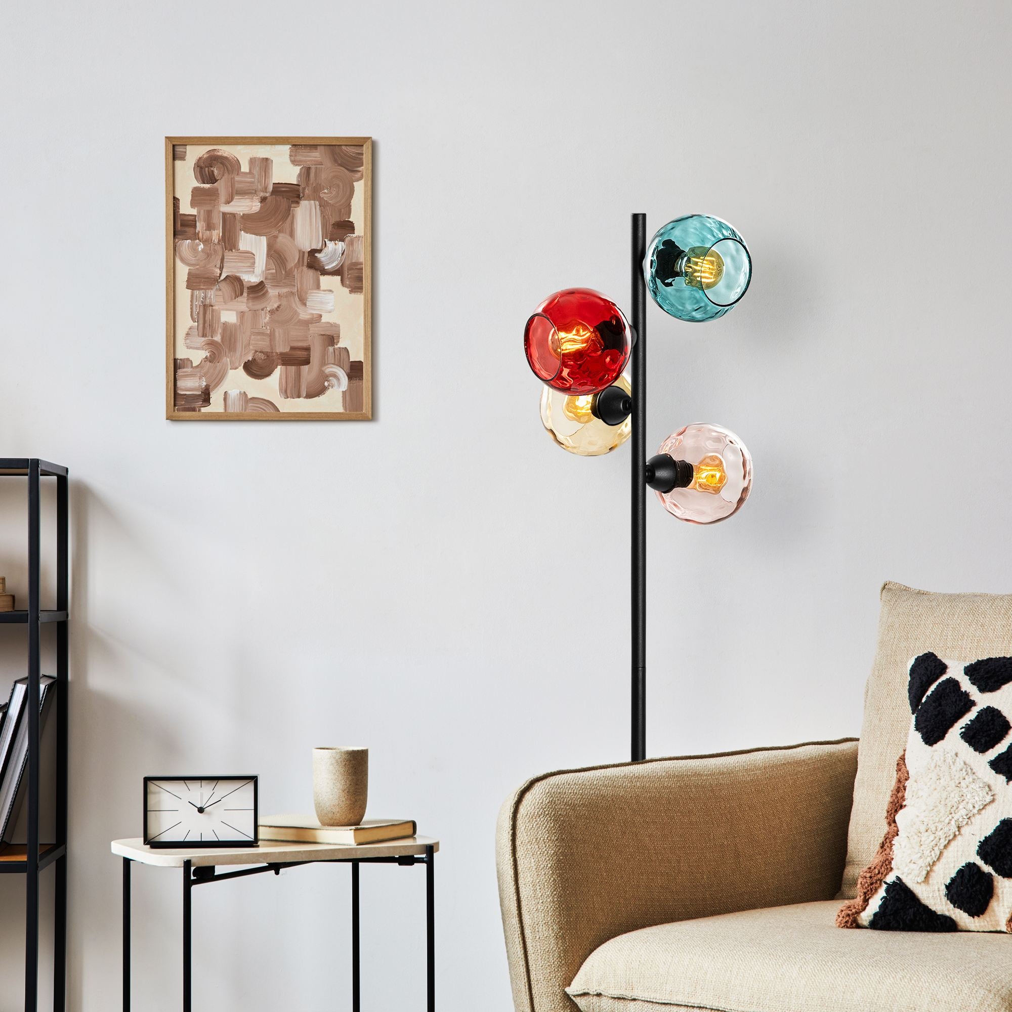 Candeeiro de Pé-Benek-Multicolorido
Preto