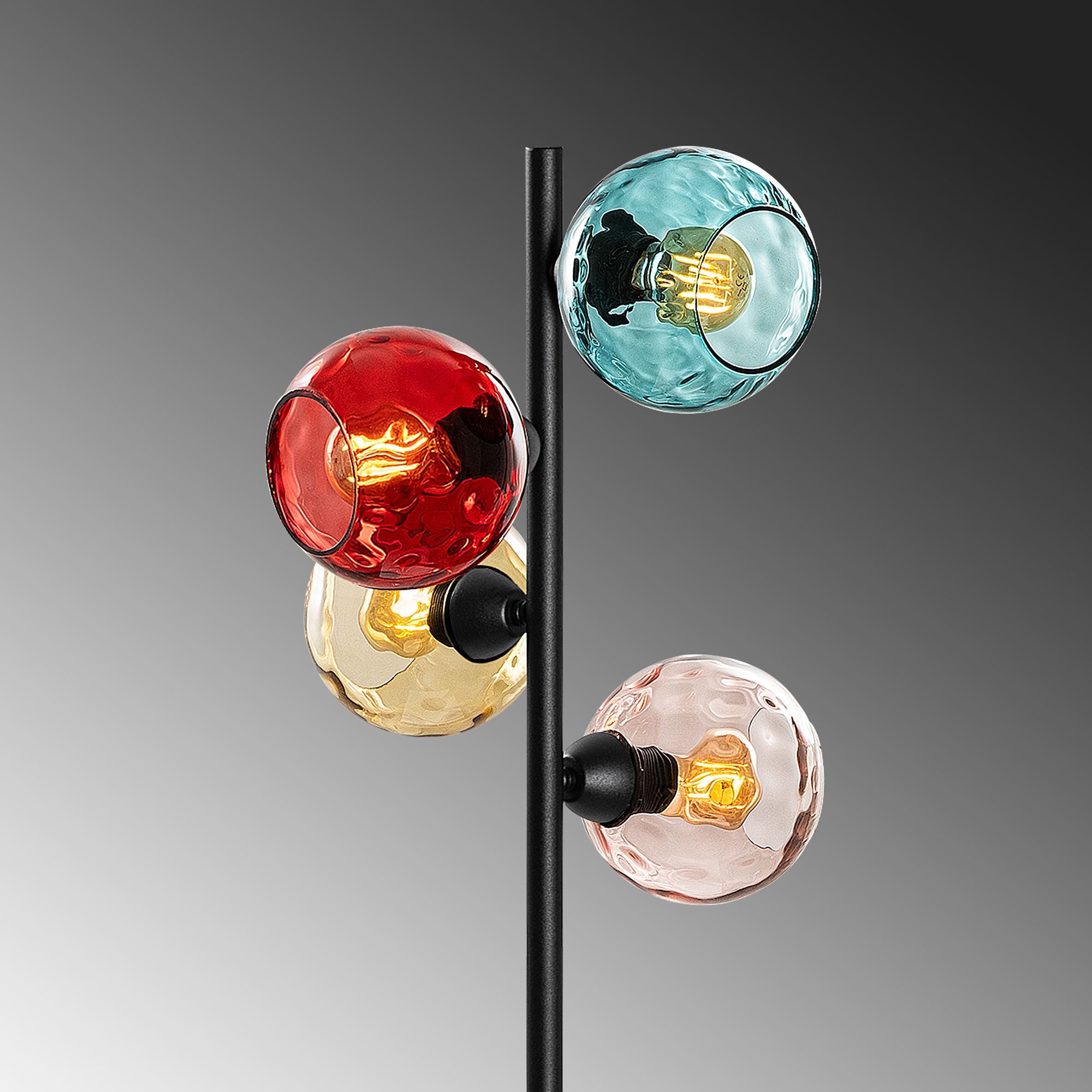 Candeeiro de Pé-Benek-Multicolorido
Preto