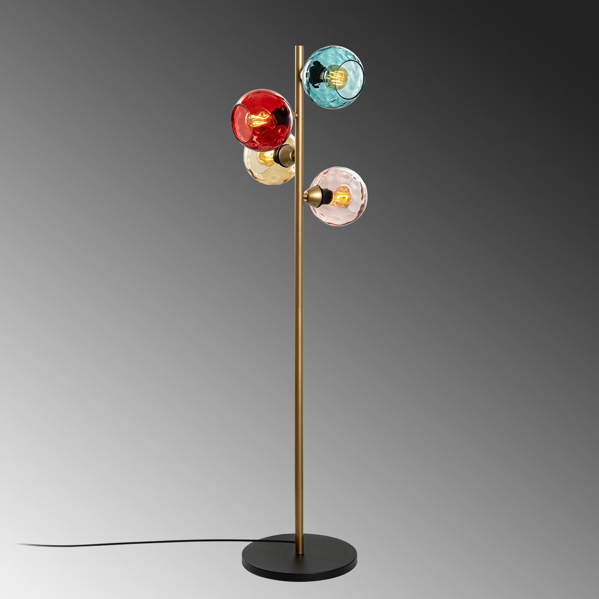 Candeeiro de Pé-Benek-Multicolorido
Dourado