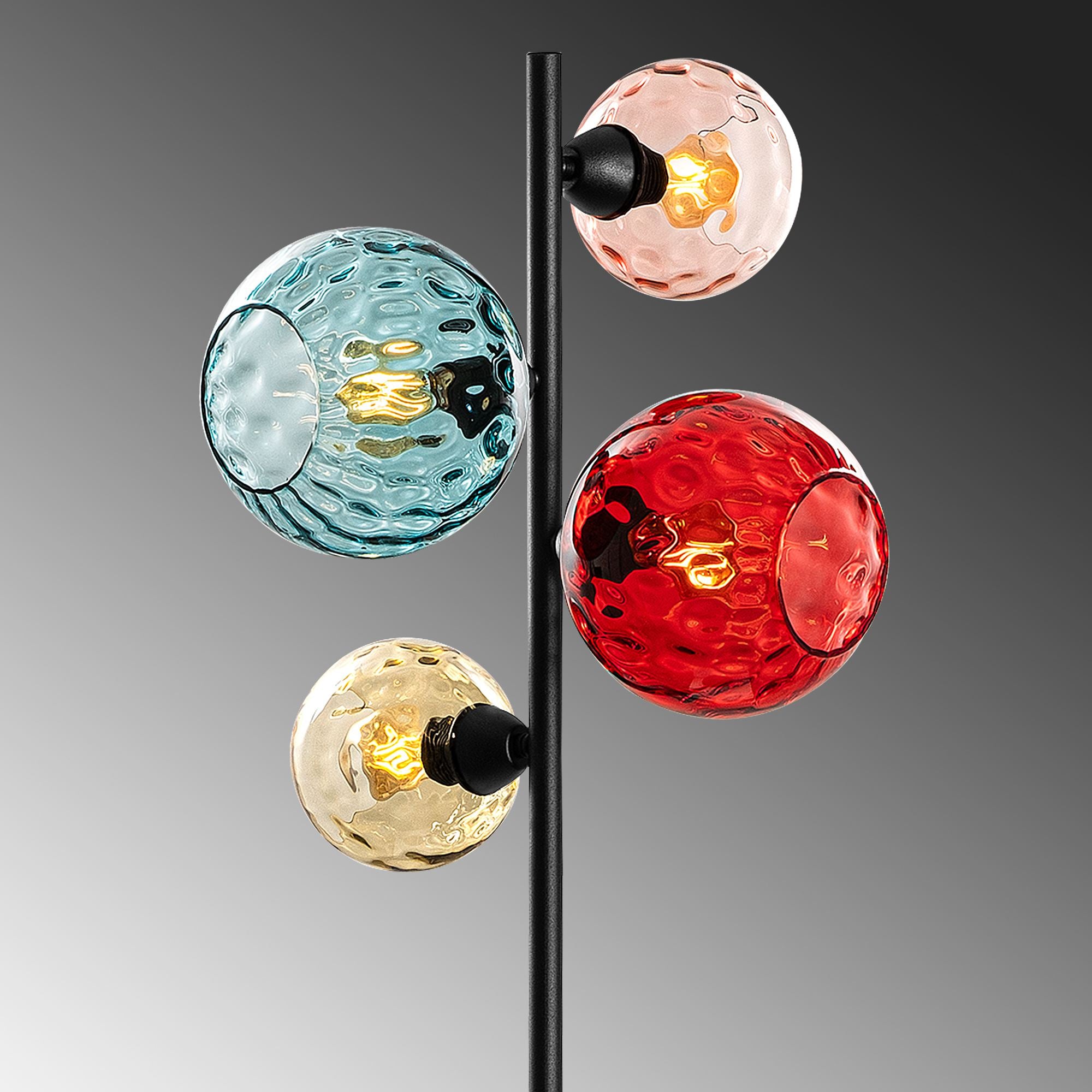 Candeeiro de Pé-Benek-Multicolorido
Preto