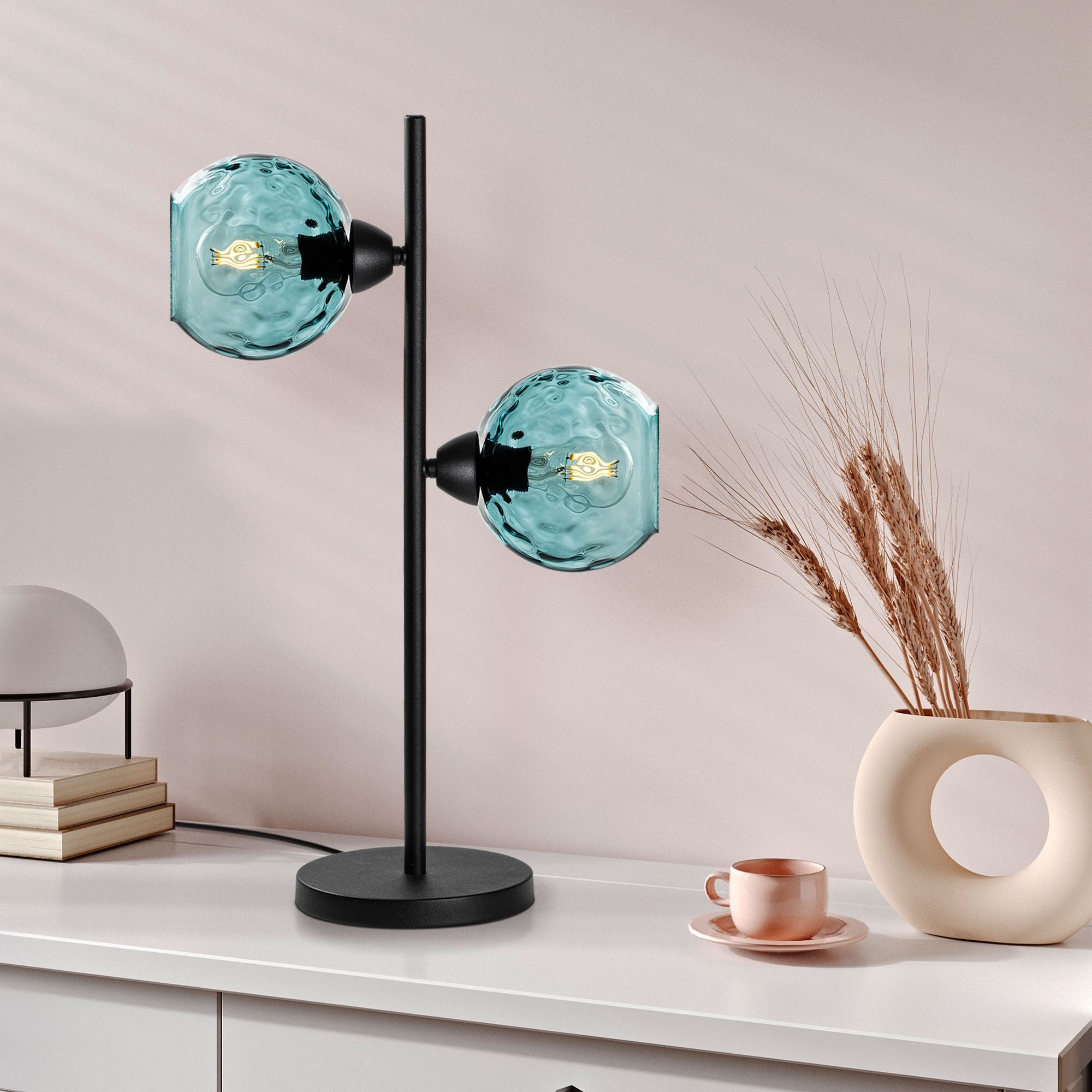 Candeeiro de mesa-Benek-Azul
Preto
