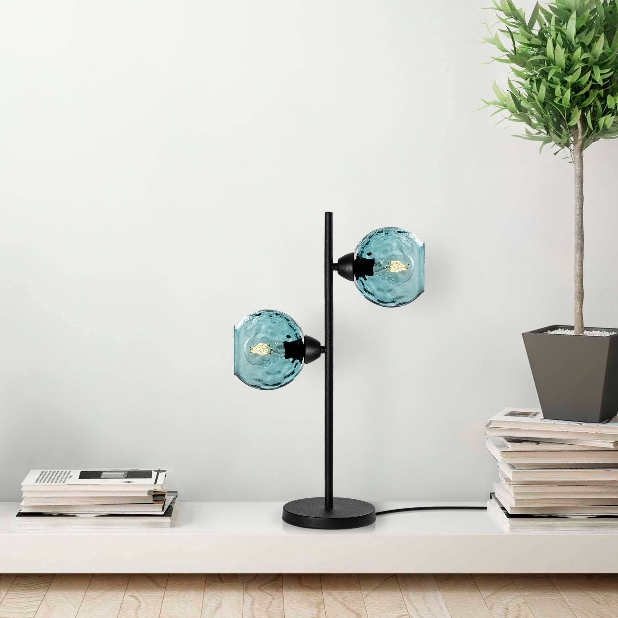 Candeeiro de mesa-Benek-Azul
Preto