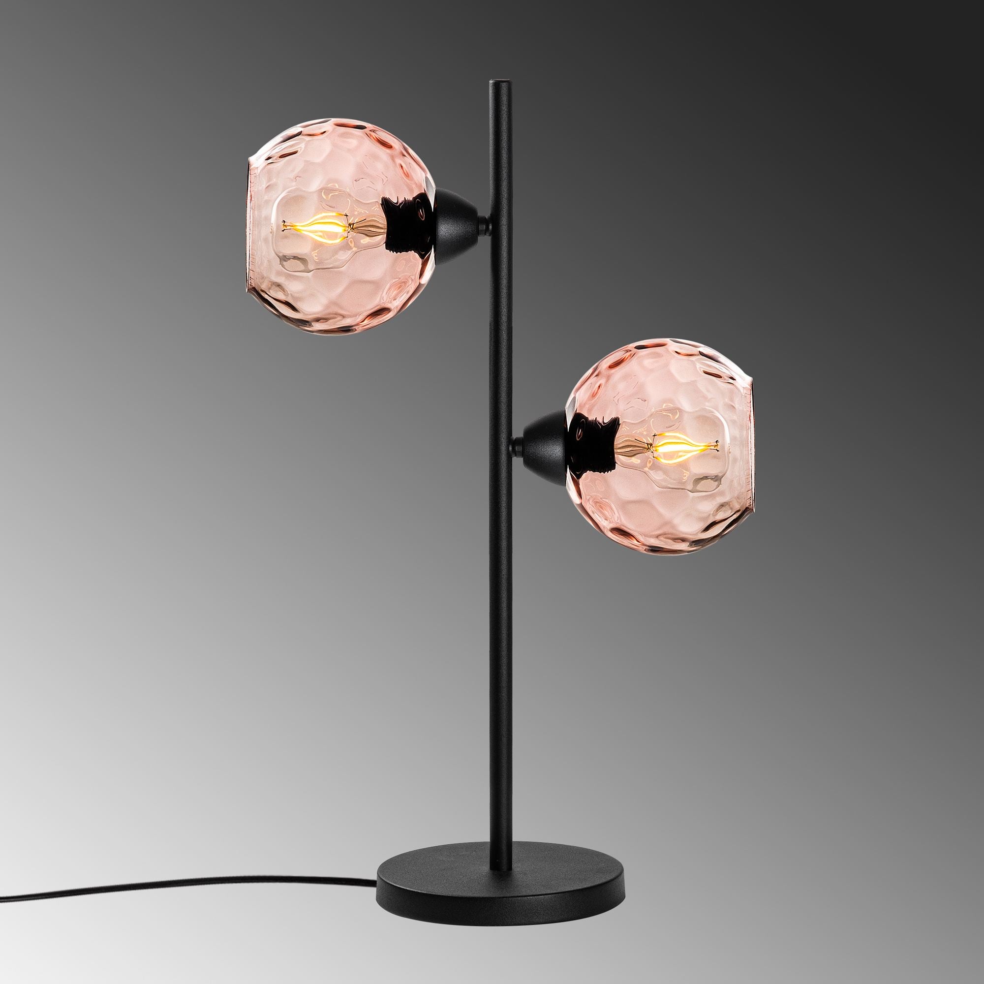 Candeeiro de mesa-Benek-Rosa
Preto