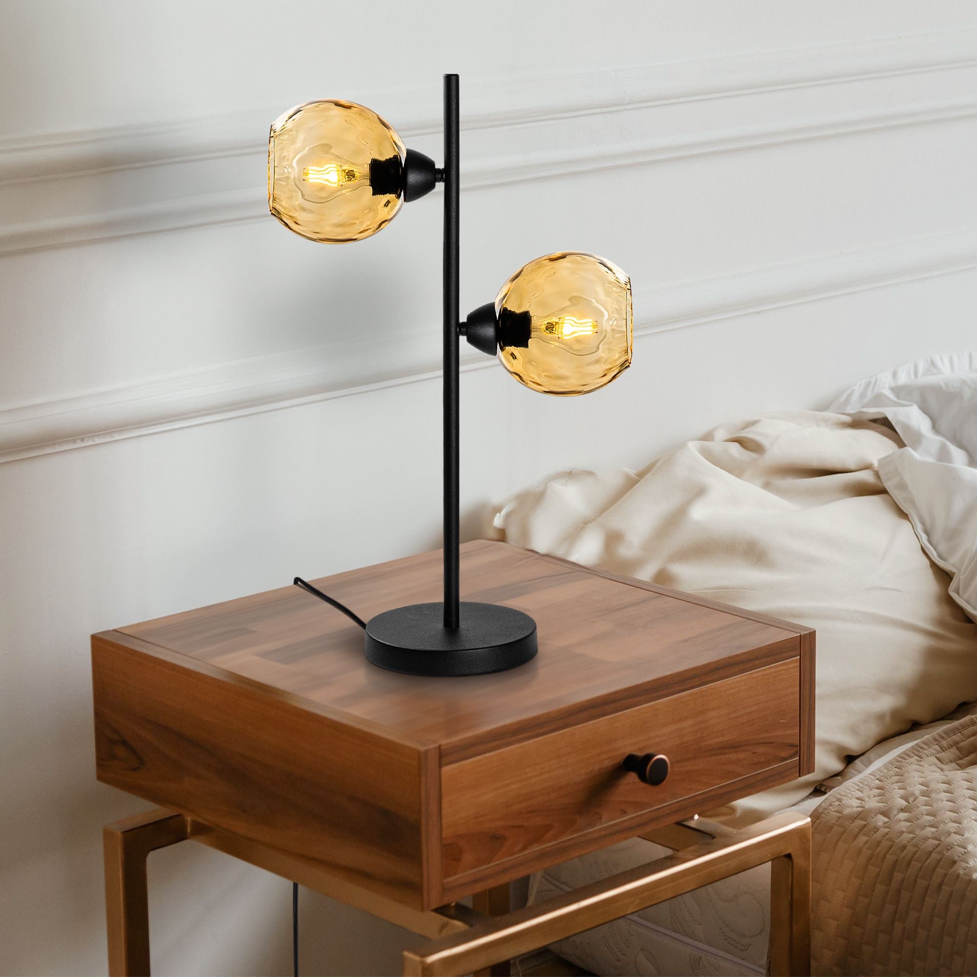 Candeeiro de mesa-Benek-Amarelo
Preto