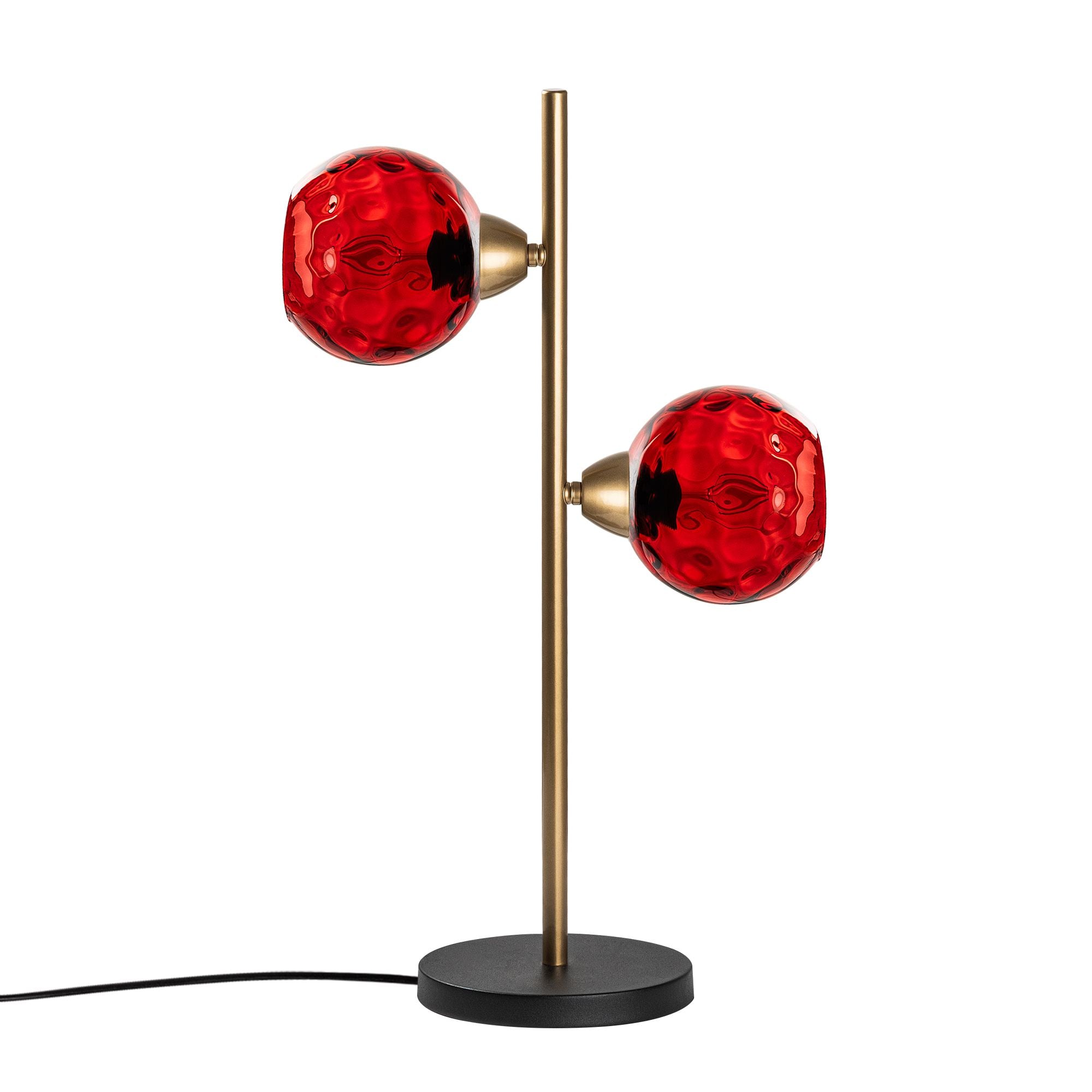 Candeeiro de mesa-Benek-Vermelho
Dourado