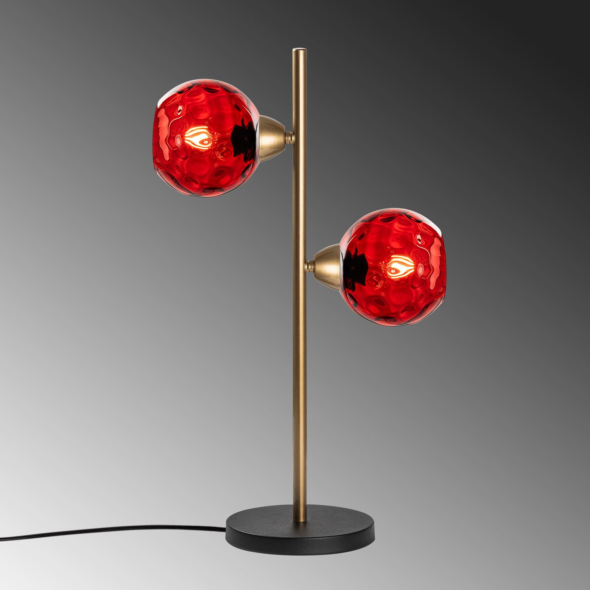 Candeeiro de mesa-Benek-Vermelho
Dourado