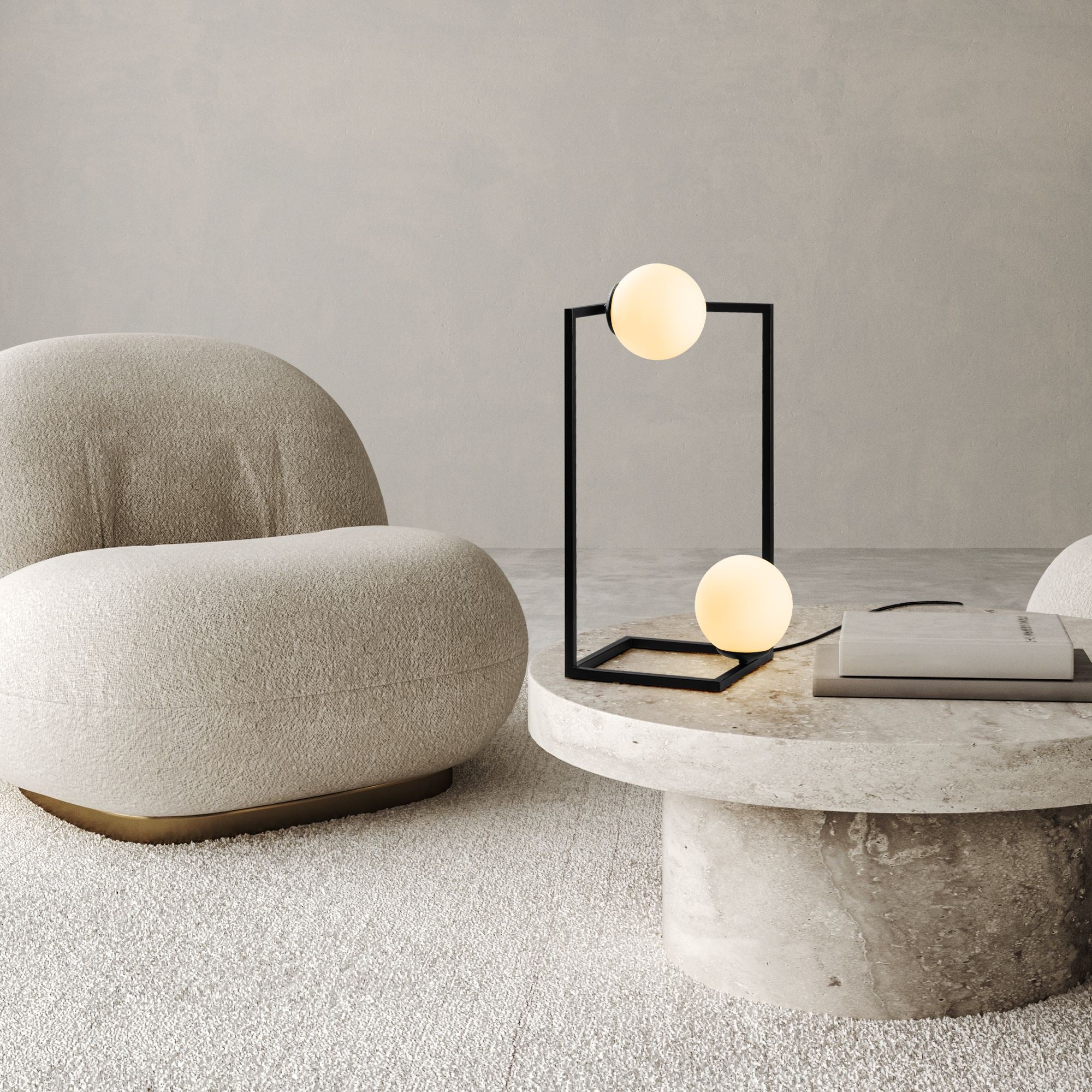 Candeeiro de mesa-Corner-Preto