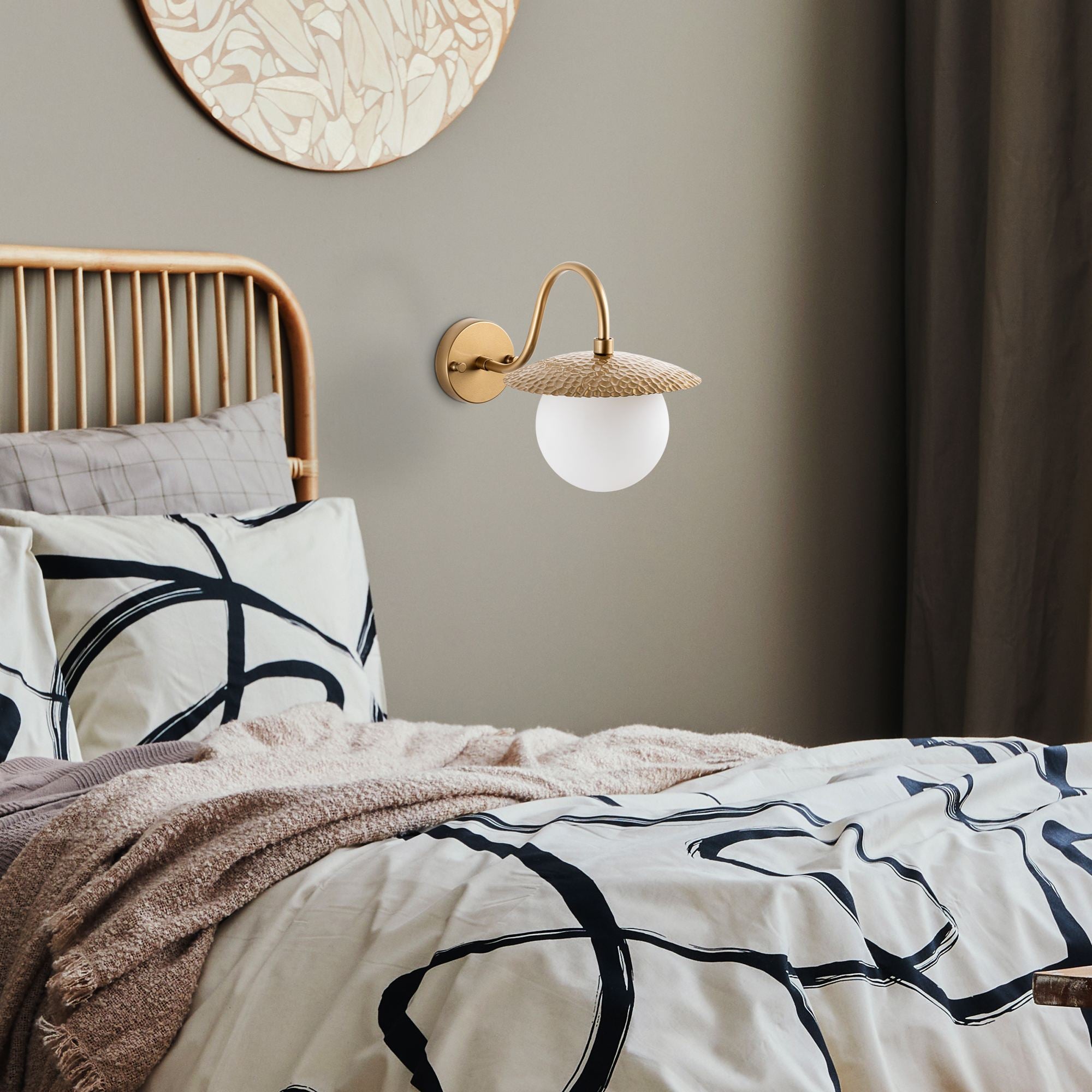 Candeeiro de Parede-Anemon-Ouro